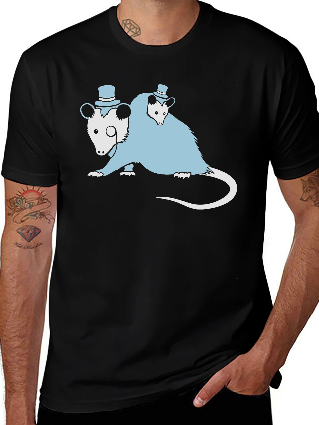 Variant 12 of Opossum Family T-Shirt