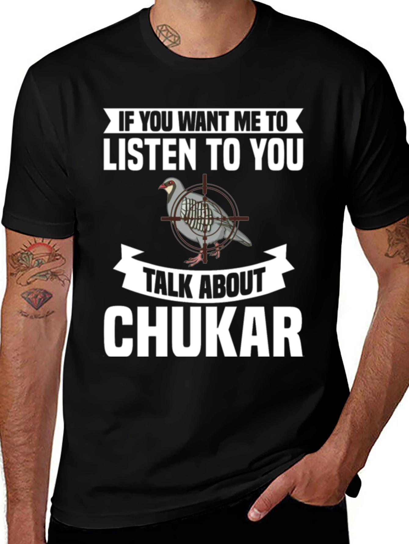 Variant 20 of Chukar Hunting T-Shirt - Funny Graphic Tee