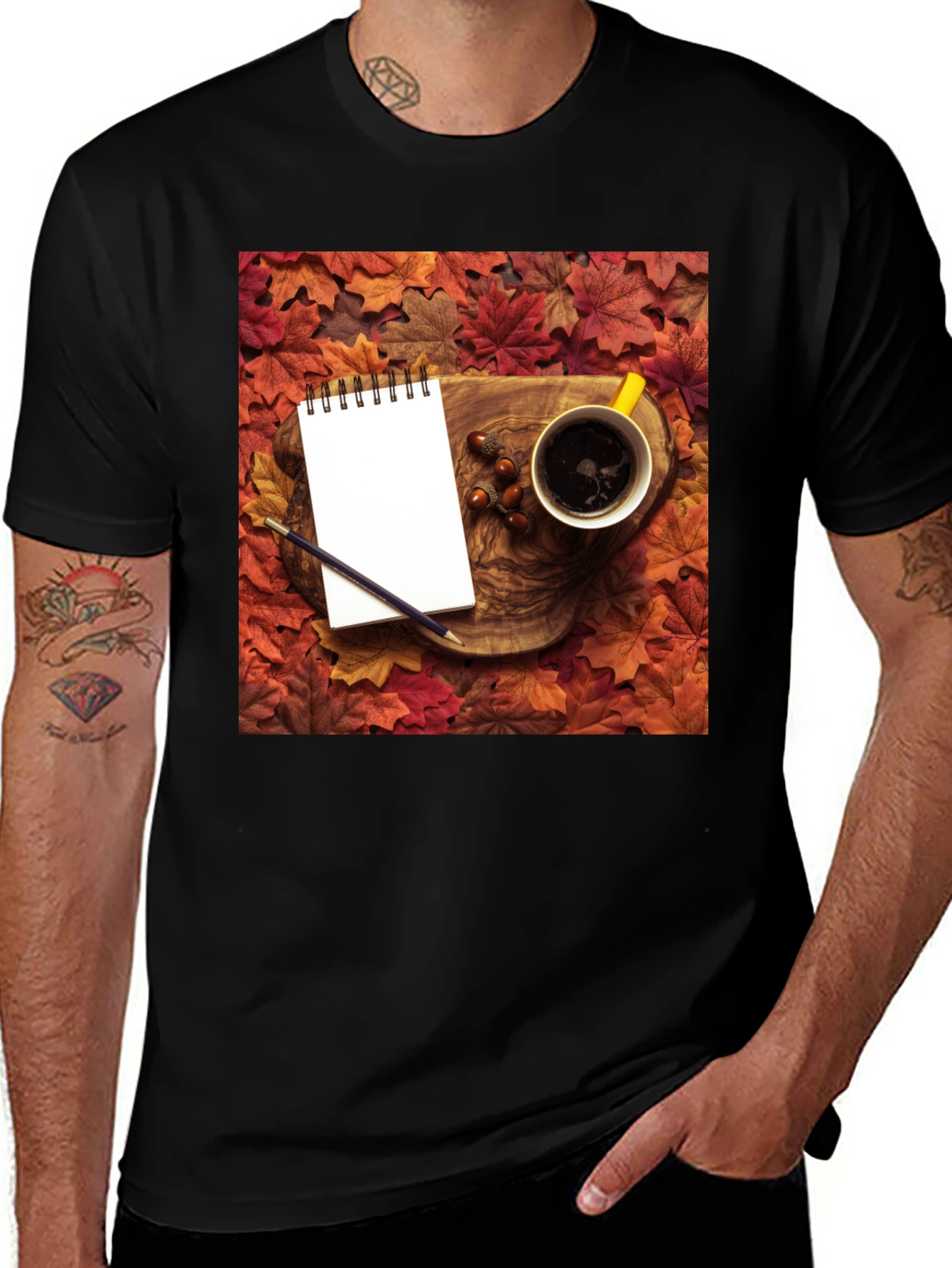 Variant 29 of Autumn Coffee & Notes T-Shirt