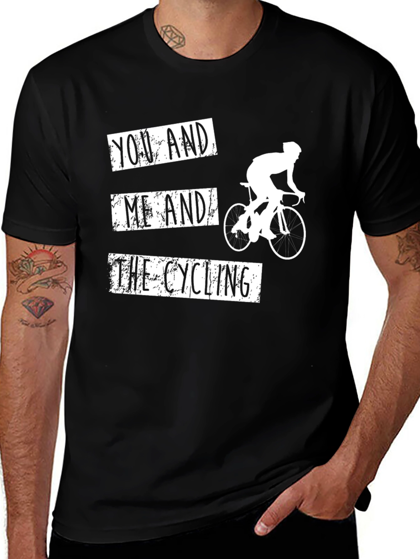 Variant 6 of Cycling T-Shirt: You, Me & the Cycling - Black