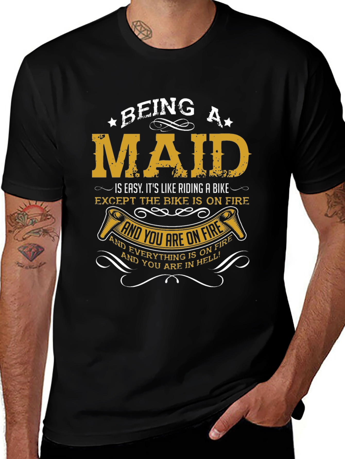 Variant 17 of Being a Maid T-Shirt - Funny Maid Life Tee