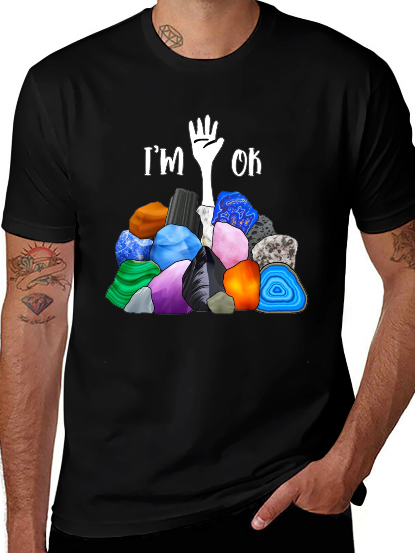 Variant 26 of I'm Rock OK T-Shirt Fun Geologist Tee