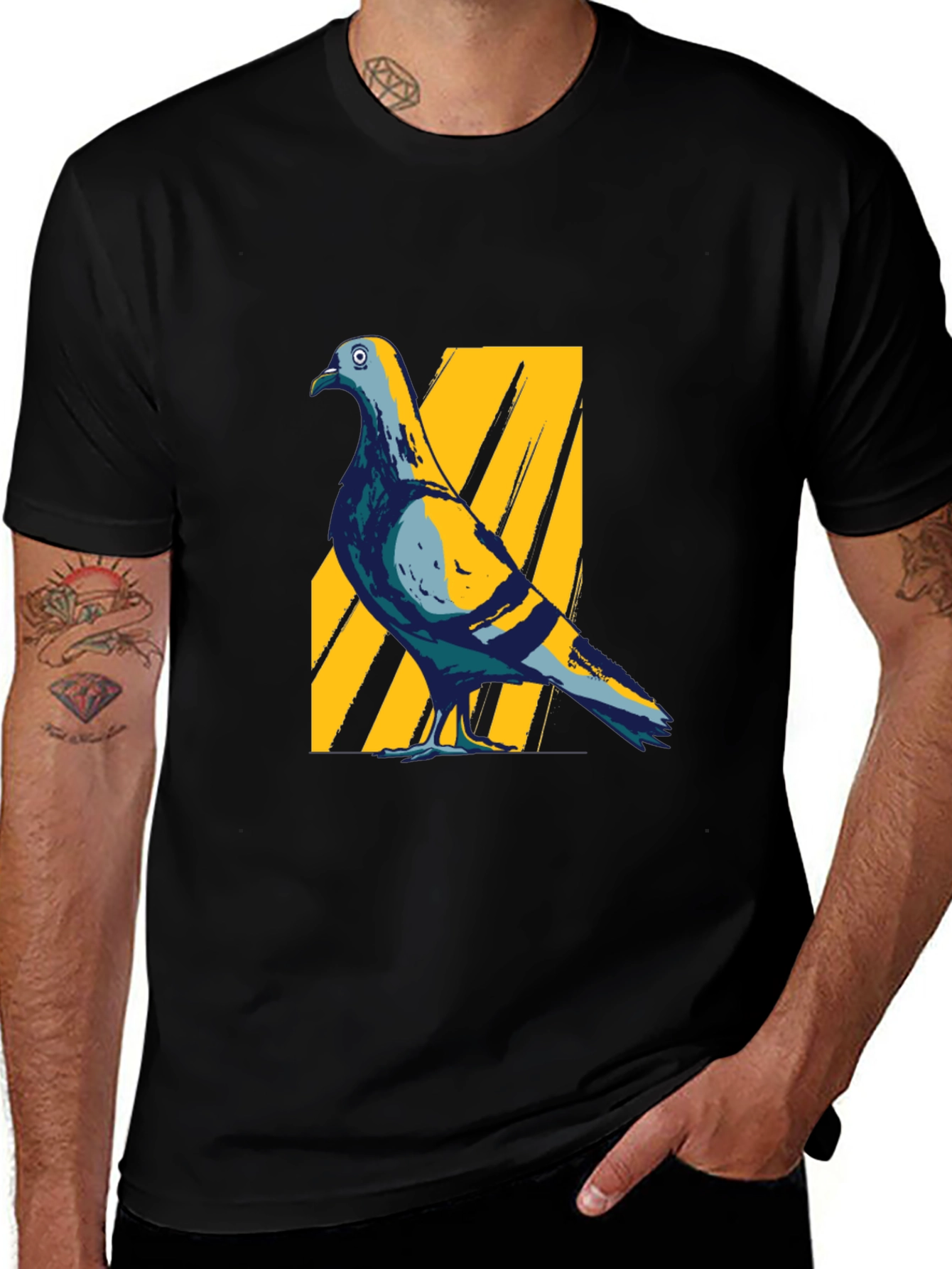 Variant 17 of Pigeon Graphic Tee - Stylish Bird Lover T-Shirt