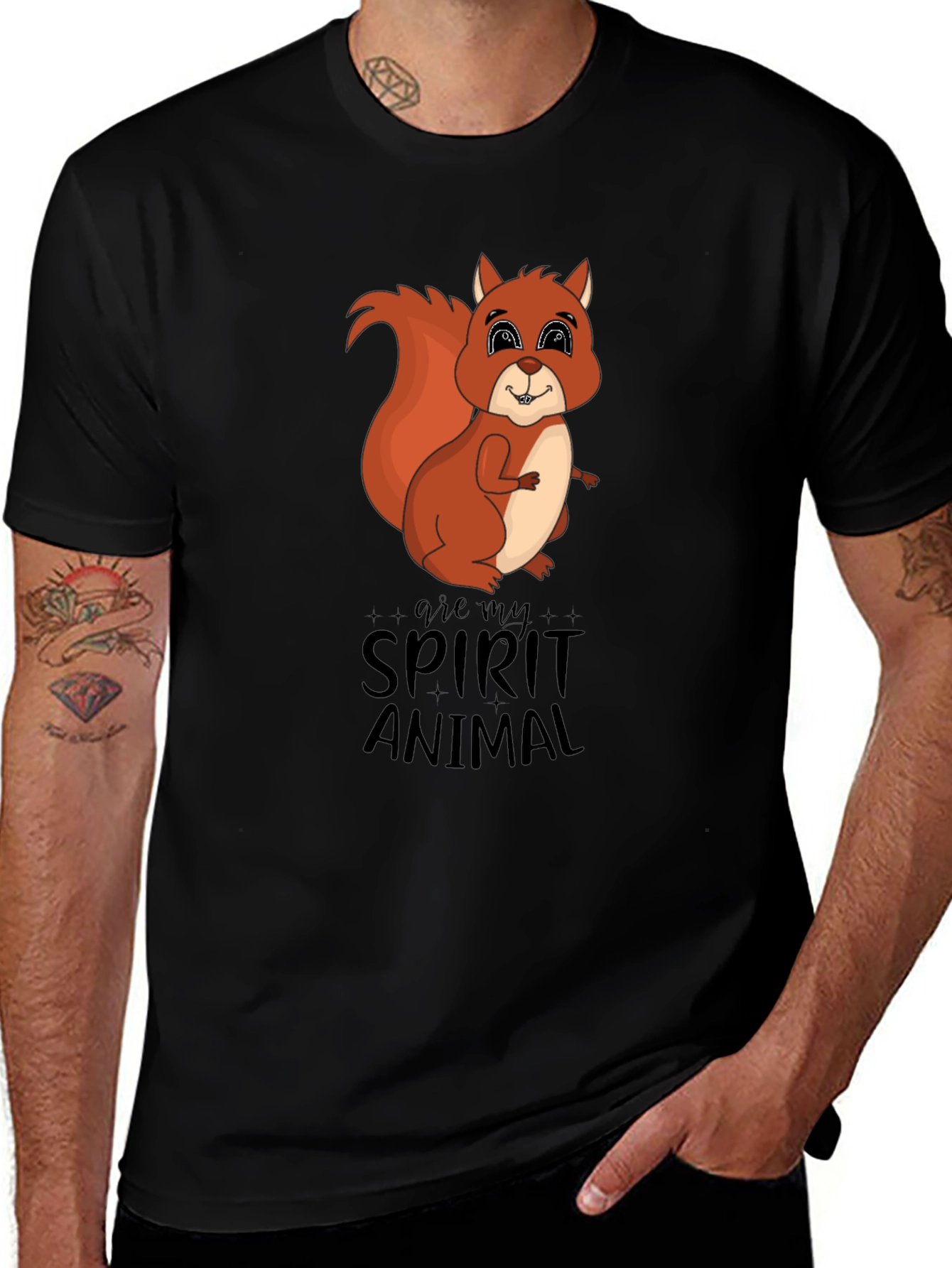 Variant 14 of Squirrel Spirit Animal Graphic T-Shirt