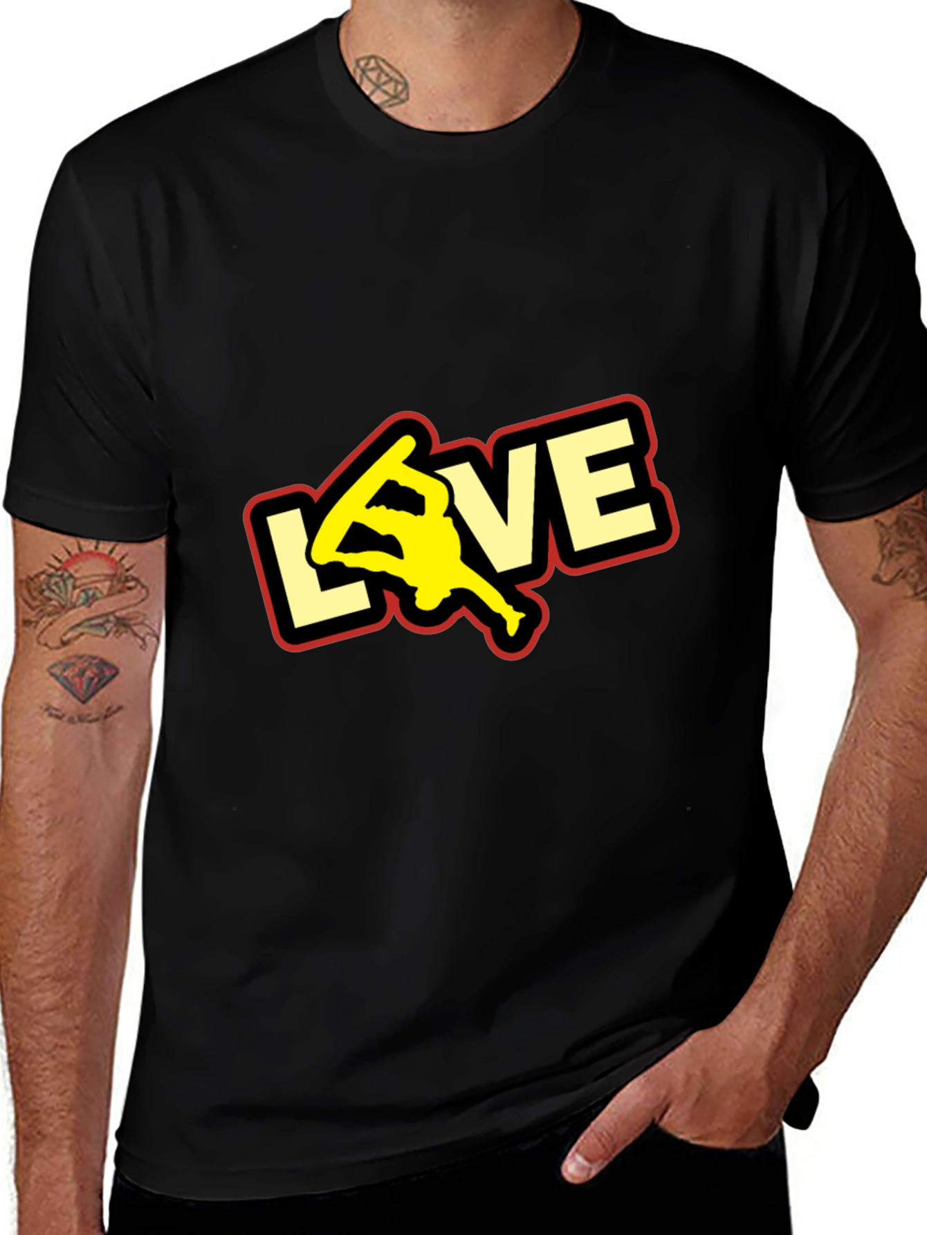 Variant 15 of Love Cricket Black T-Shirt