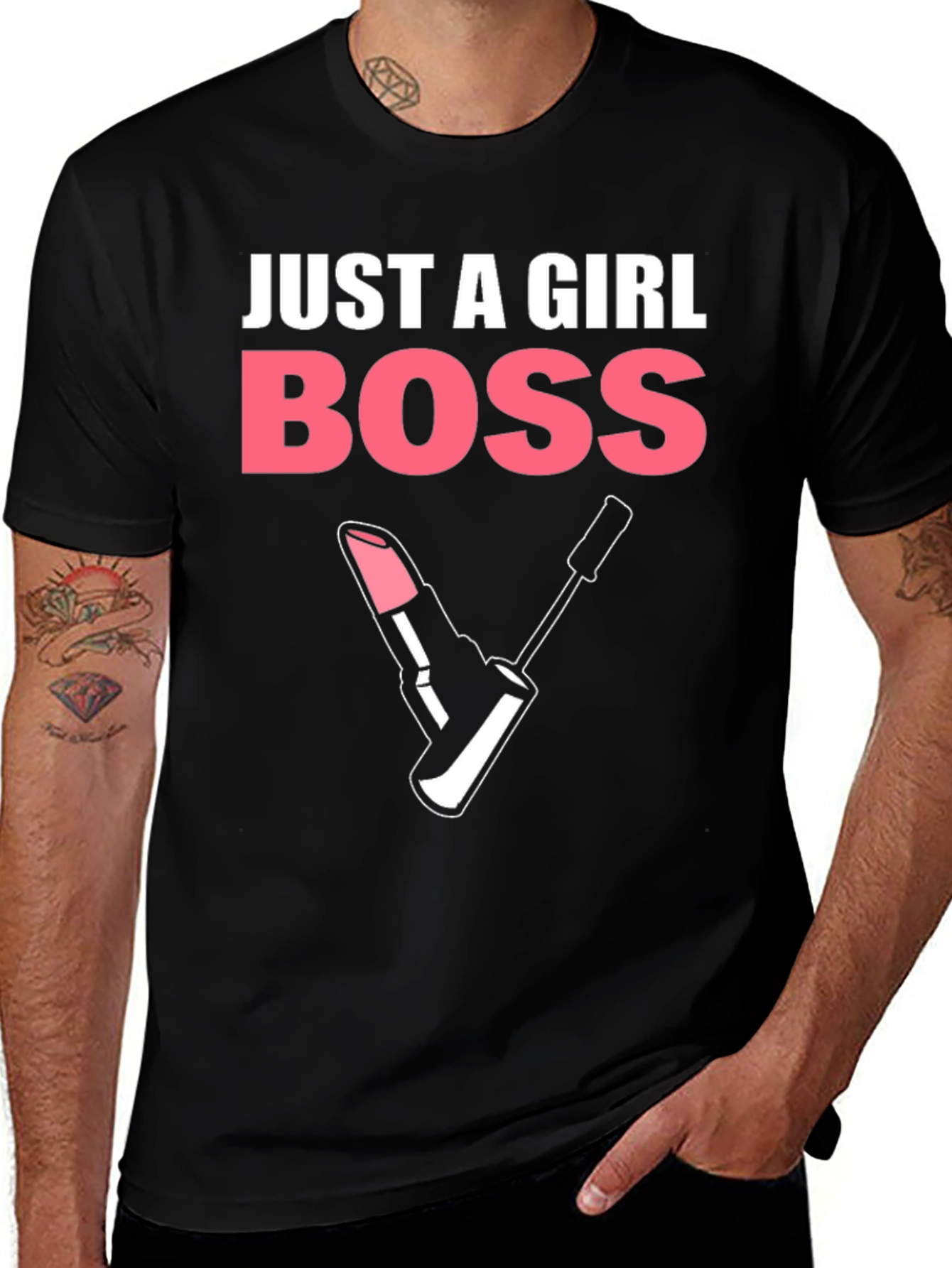 Just A Girl Boss Graphic T-Shirt - Black