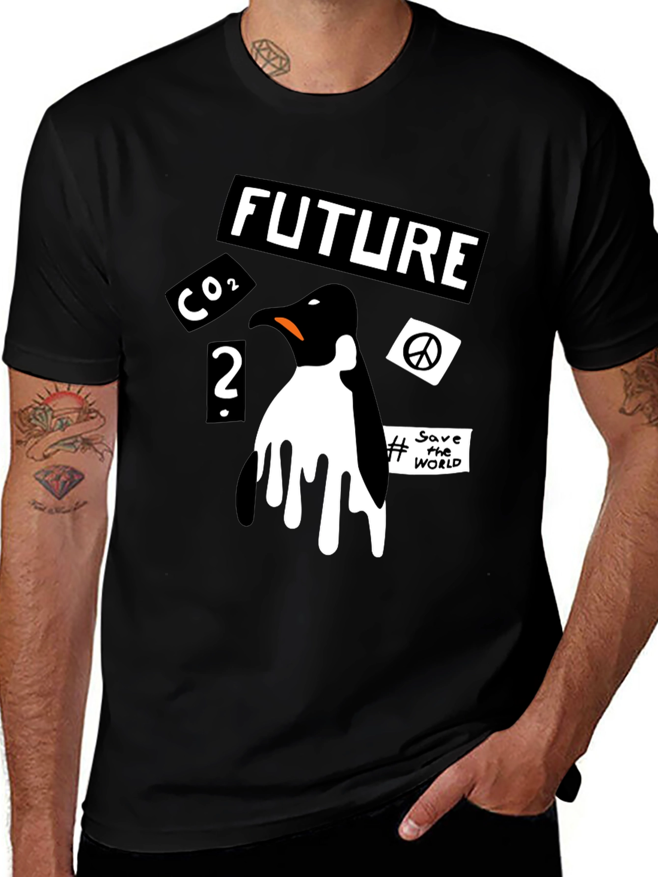 Penguin Climate Change Awareness T-Shirt