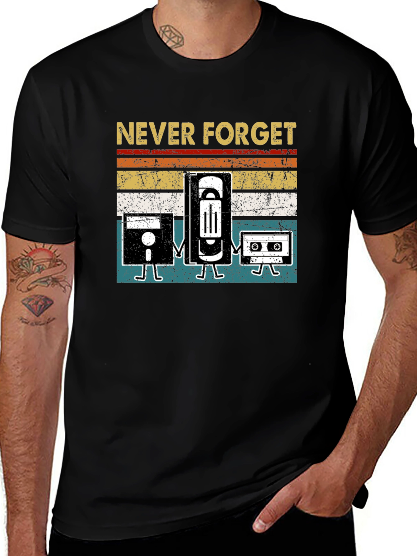 Variant 7 of Retro Media T-Shirt Never Forget Tee 