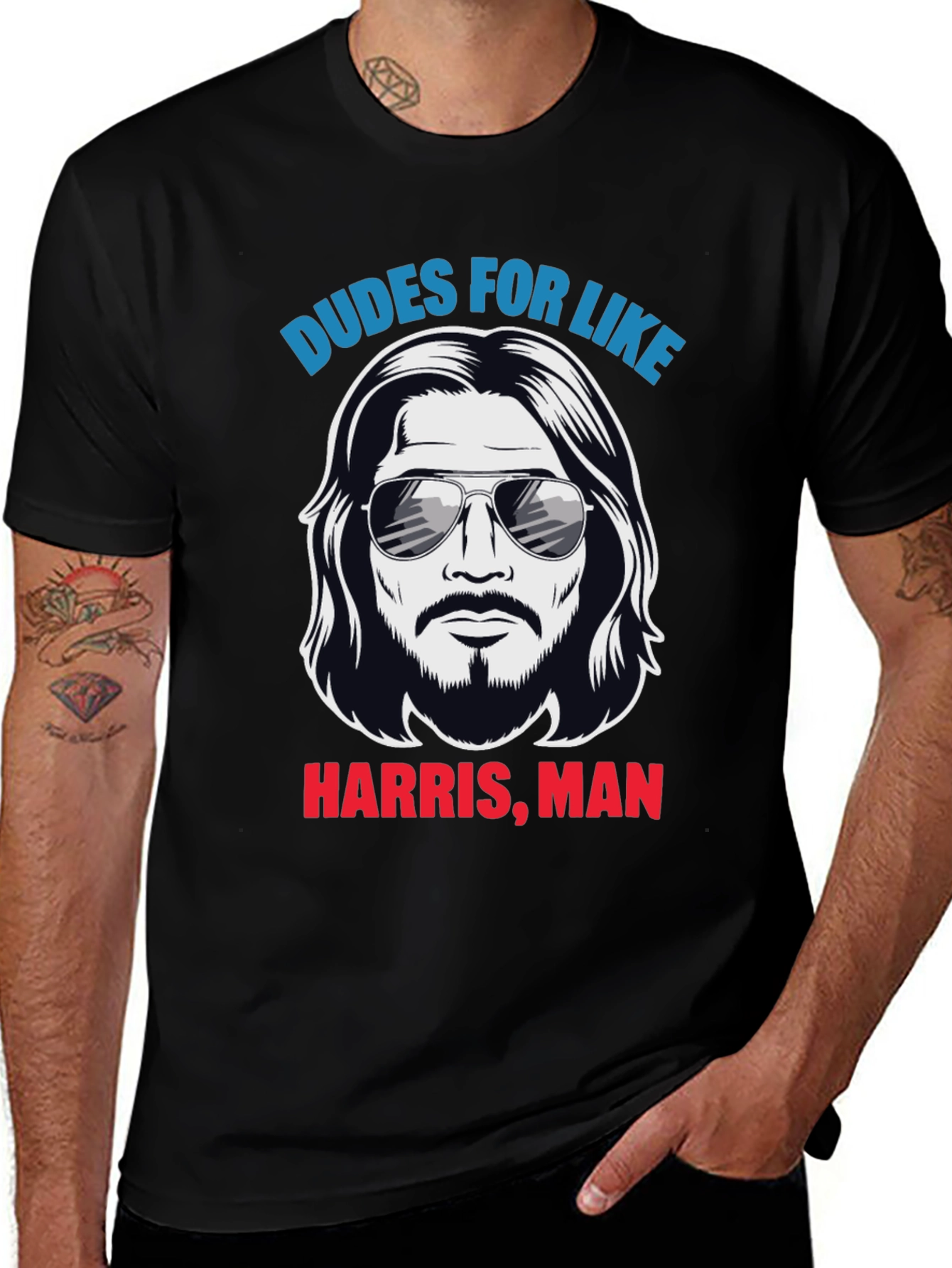 Variant 19 of Dudes For Like Harris Man Graphic Tee