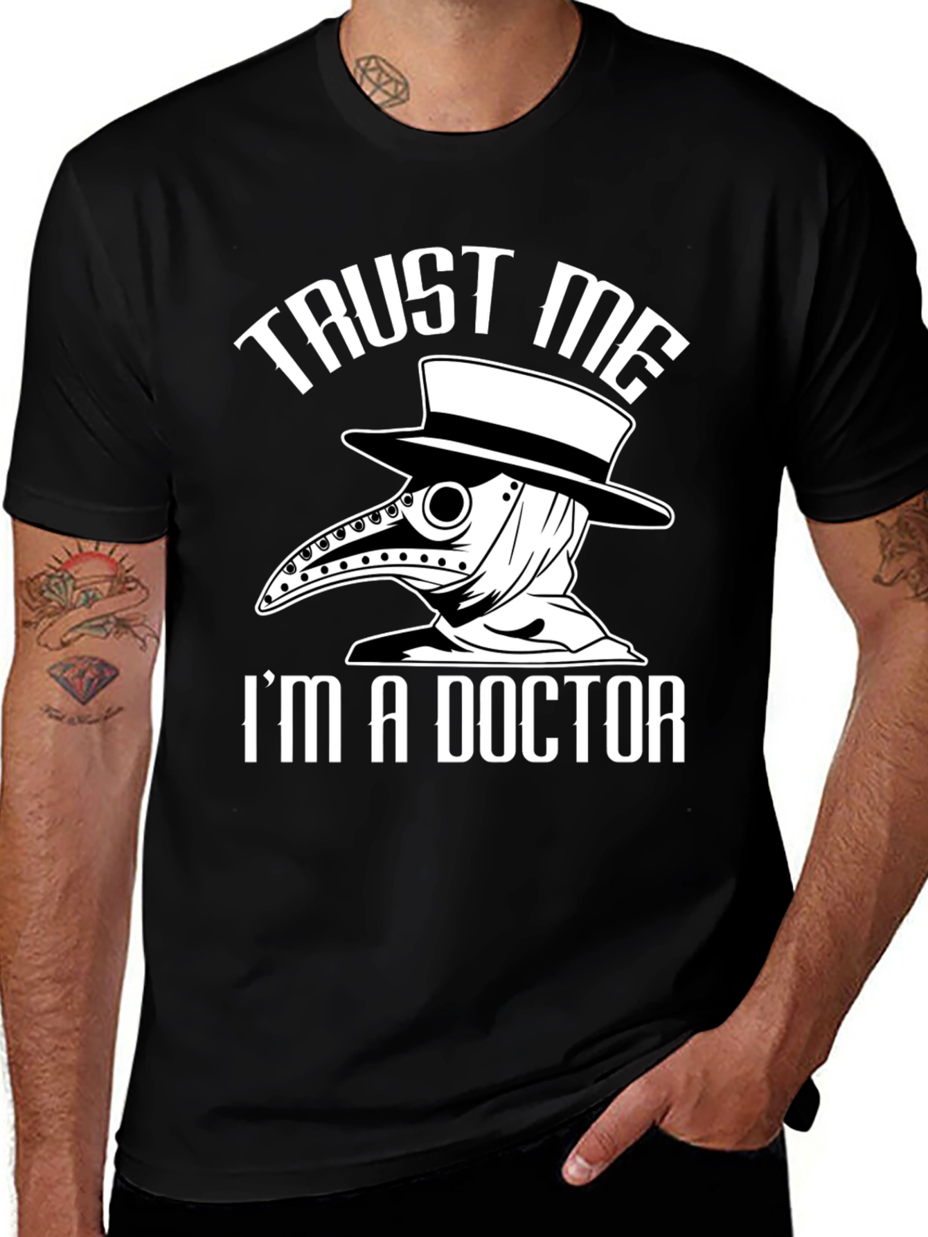 Variant 26 of Trust Me I'm a Doctor Plague Doctor T-Shirt