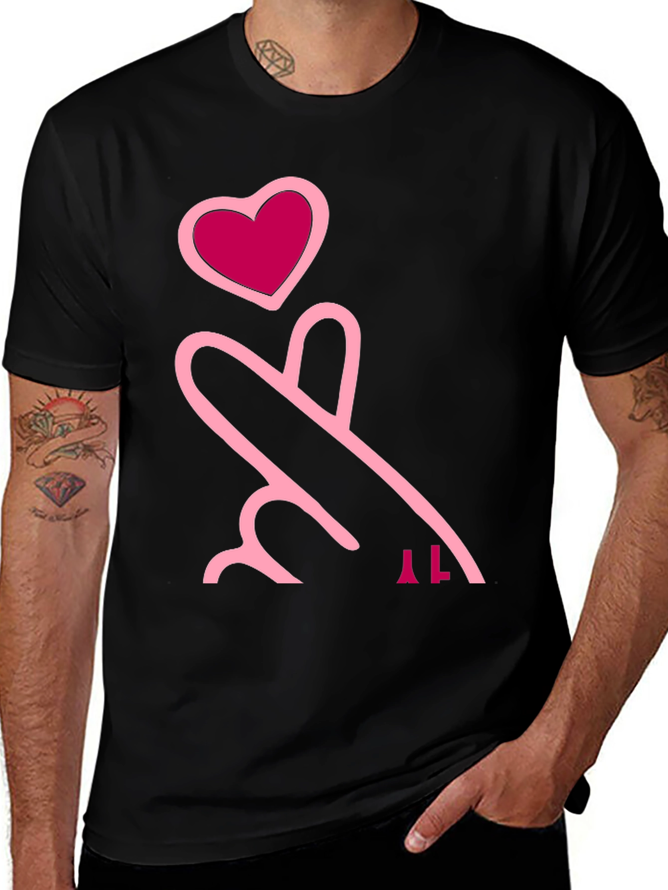 Love Sign Black T-Shirt