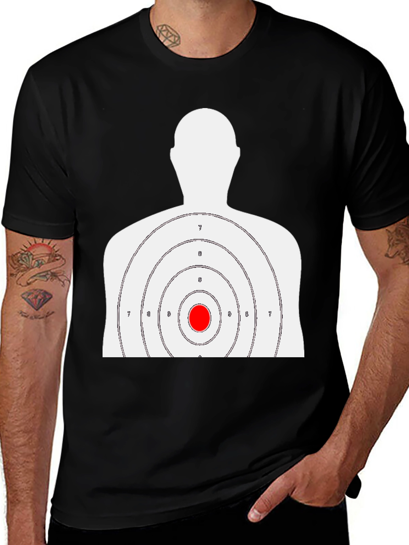 Variant 25 of Target Practice T-Shirt - Bullseye Design
