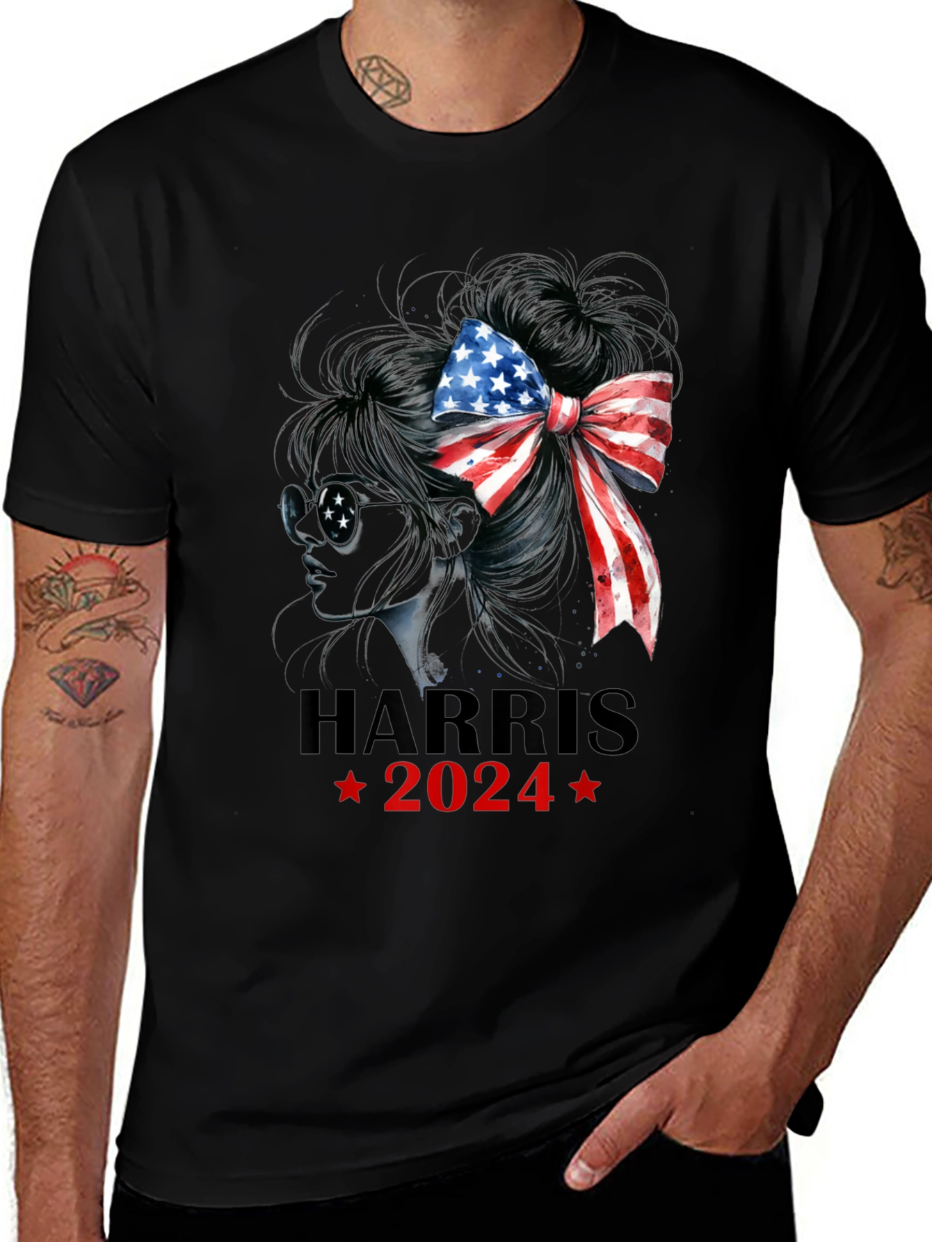 Variant 22 of Harris 2024 Patriotic T-Shirt