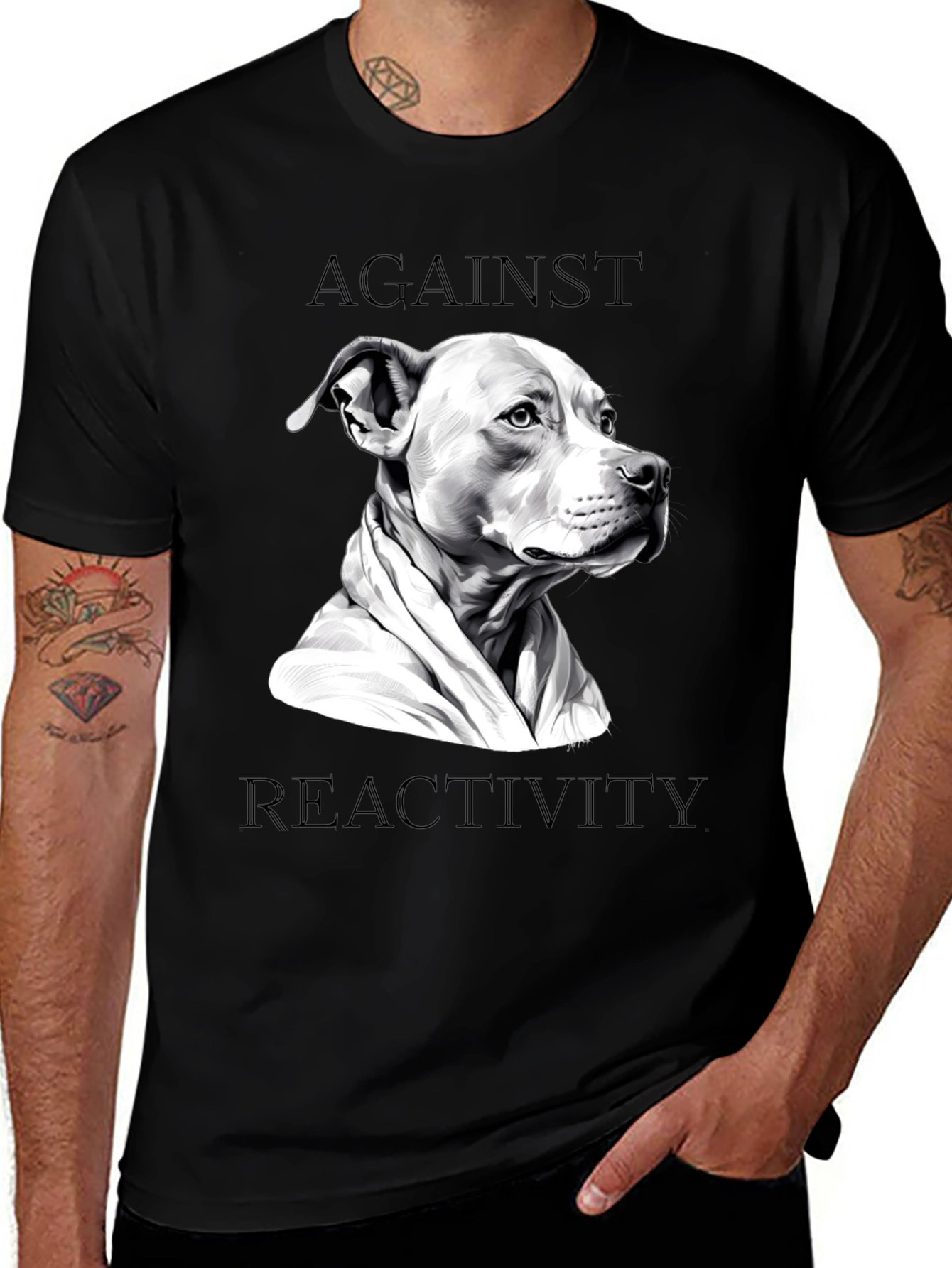 Against Reactivity Dog T-Shirt