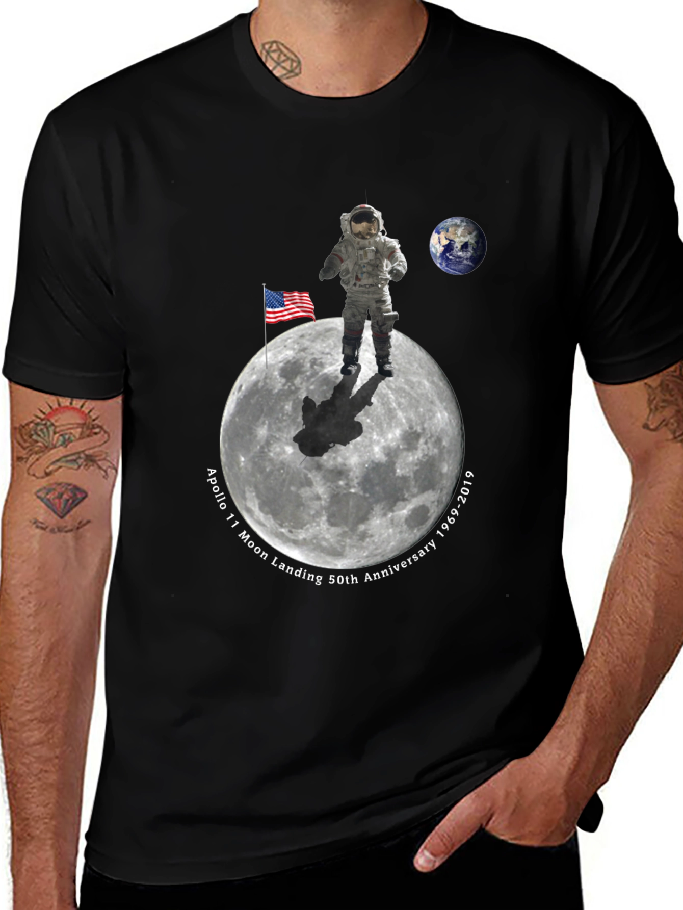Apollo 11 50th Anniversary Moon Landing T-Shirt