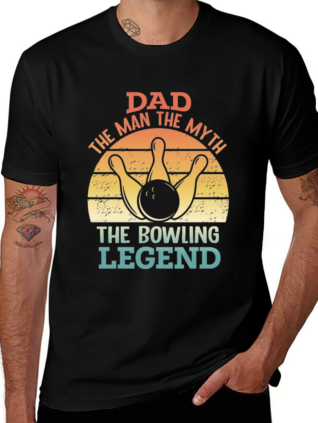 Variant 19 of Dad The Man The Myth Bowling Legend T-Shirt