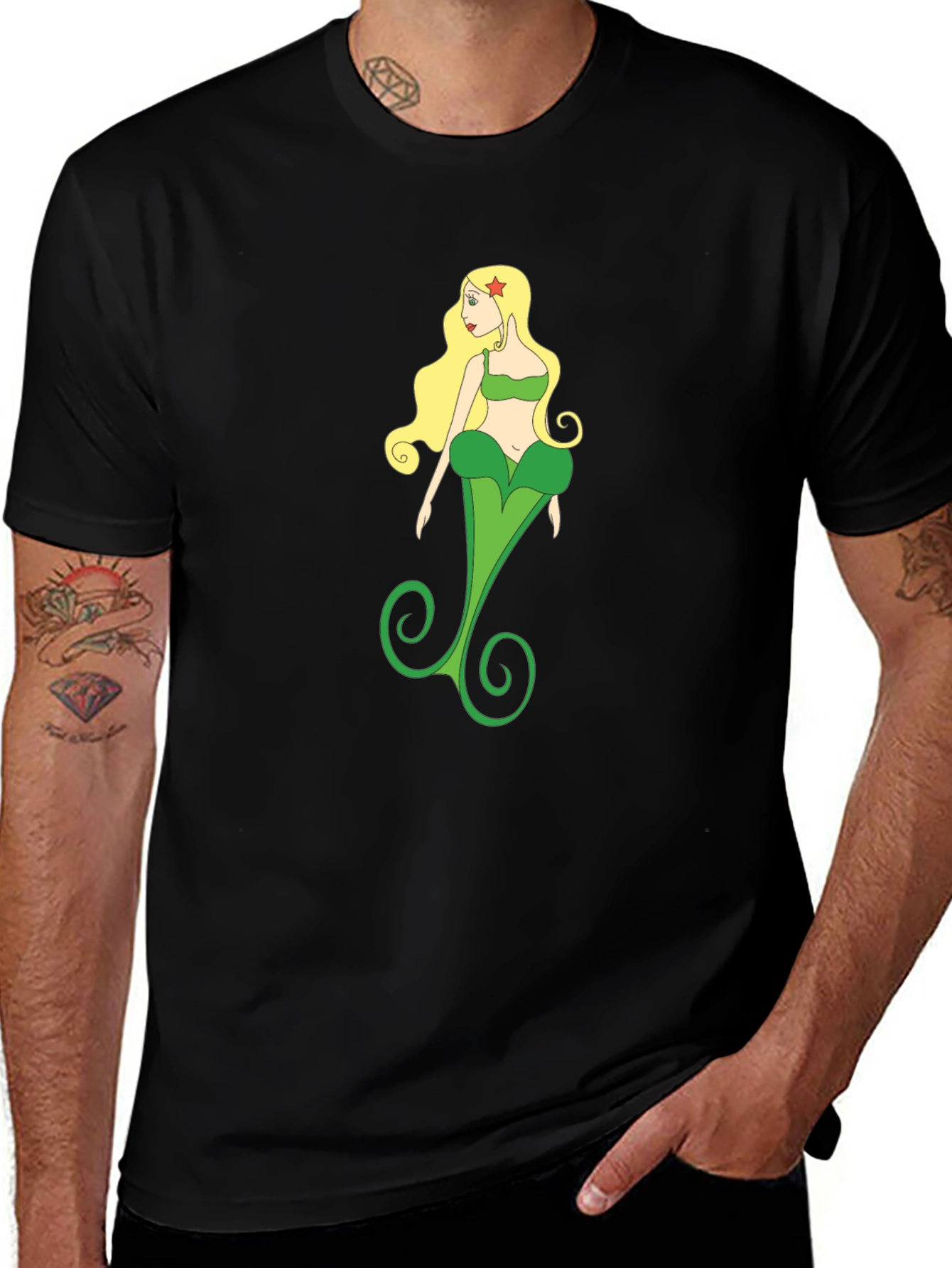 Variant 16 of Unique Mermaid T-Shirt - Graphic Tee
