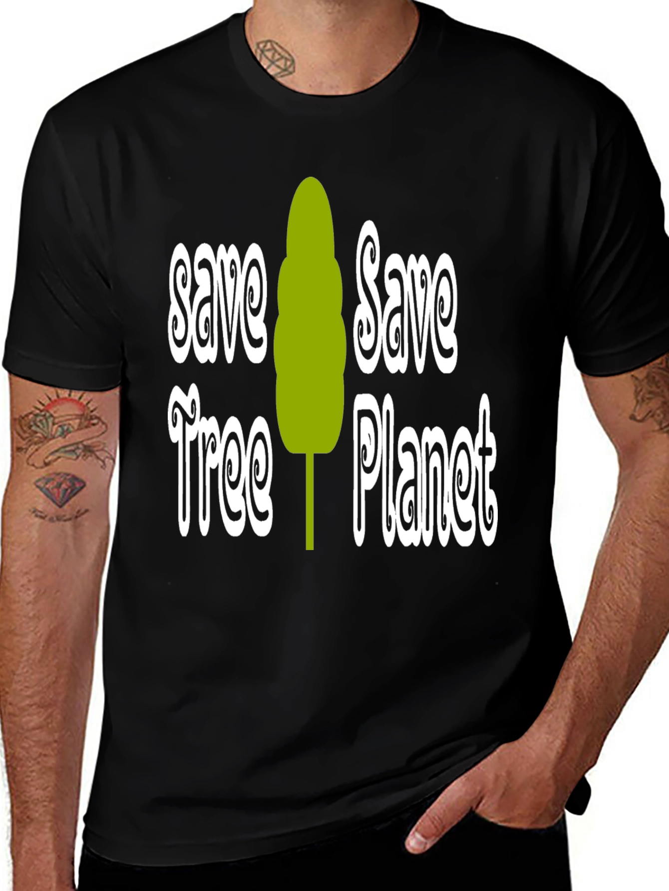 Variant 16 of Save the Planet Graphic Tee - Environmental T-Shirt