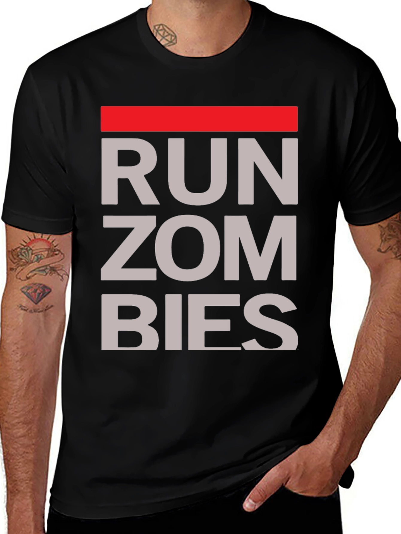 Variant 16 of Run From Zombies T-Shirt