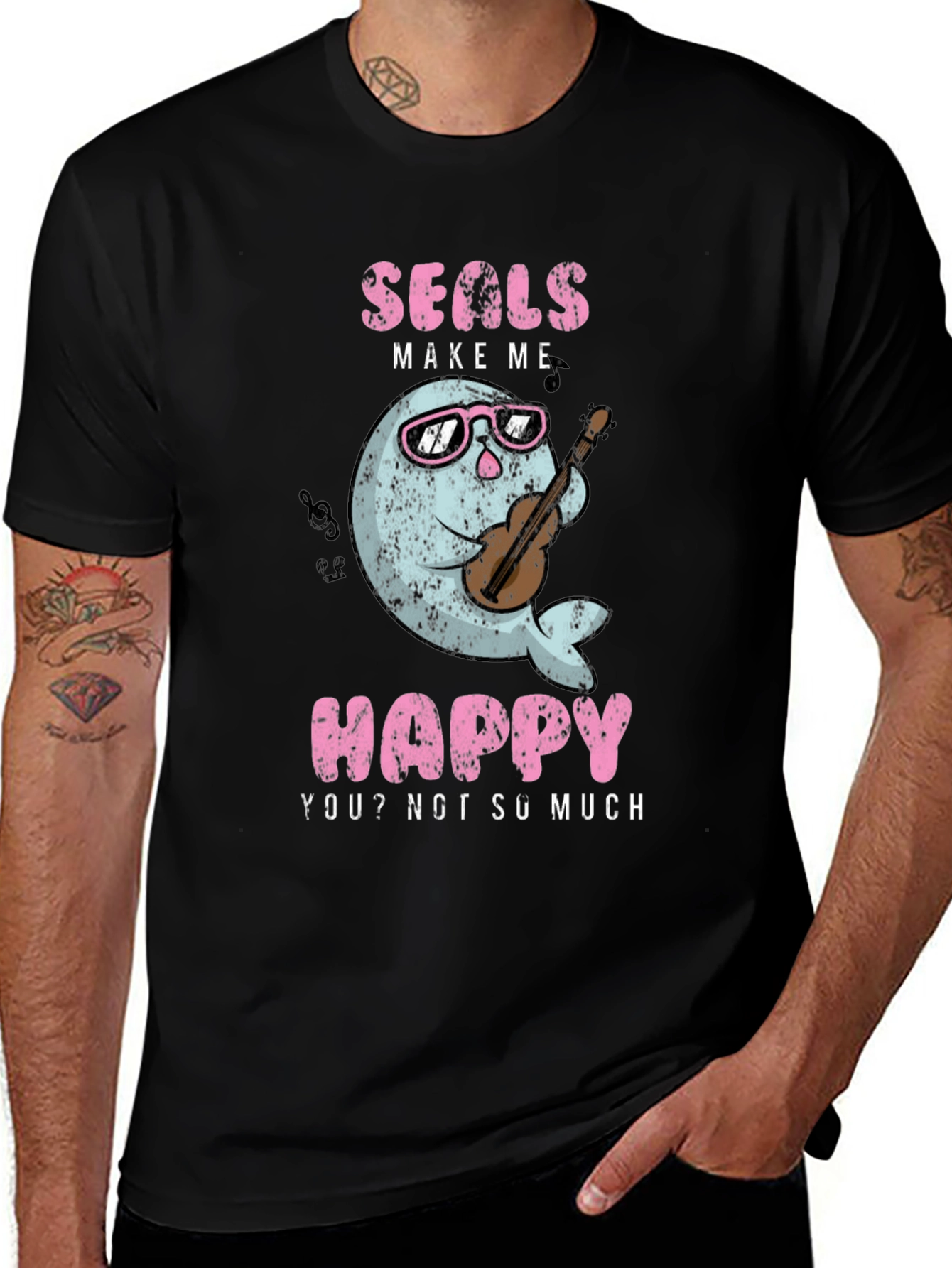 Variant 5 of Seals Make Me Happy Graphic Tee