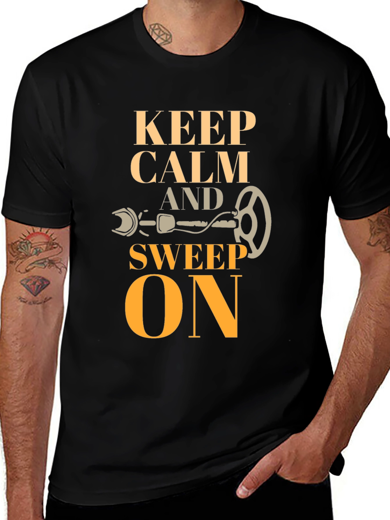 Variant 24 of Keep Calm and Sweep On T-Shirt - Metal Detecting Gift