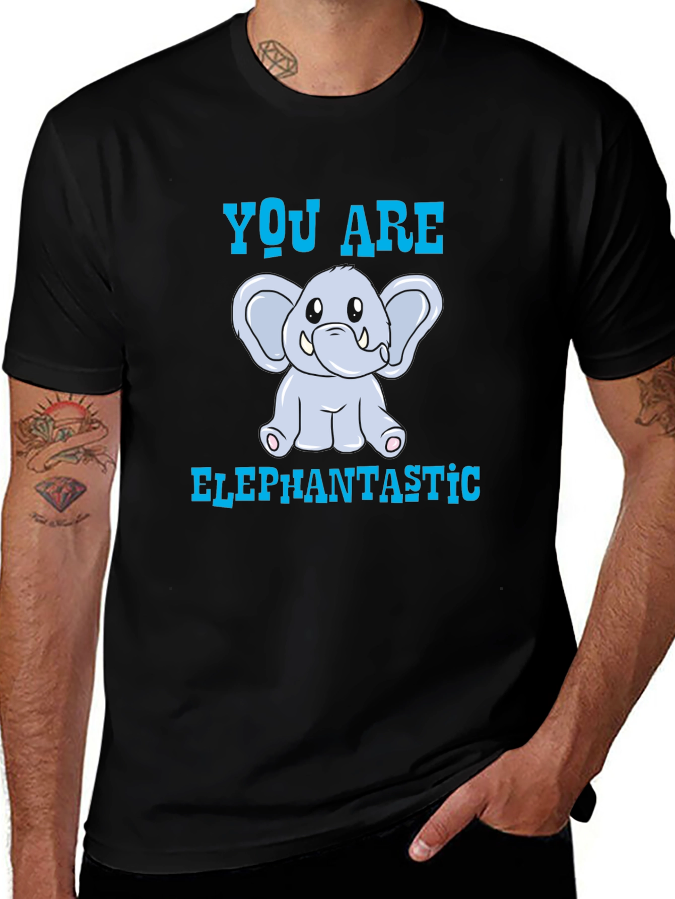 Variant 23 of Elephantastic Graphic Tee - Cute Animal Lover Shirt