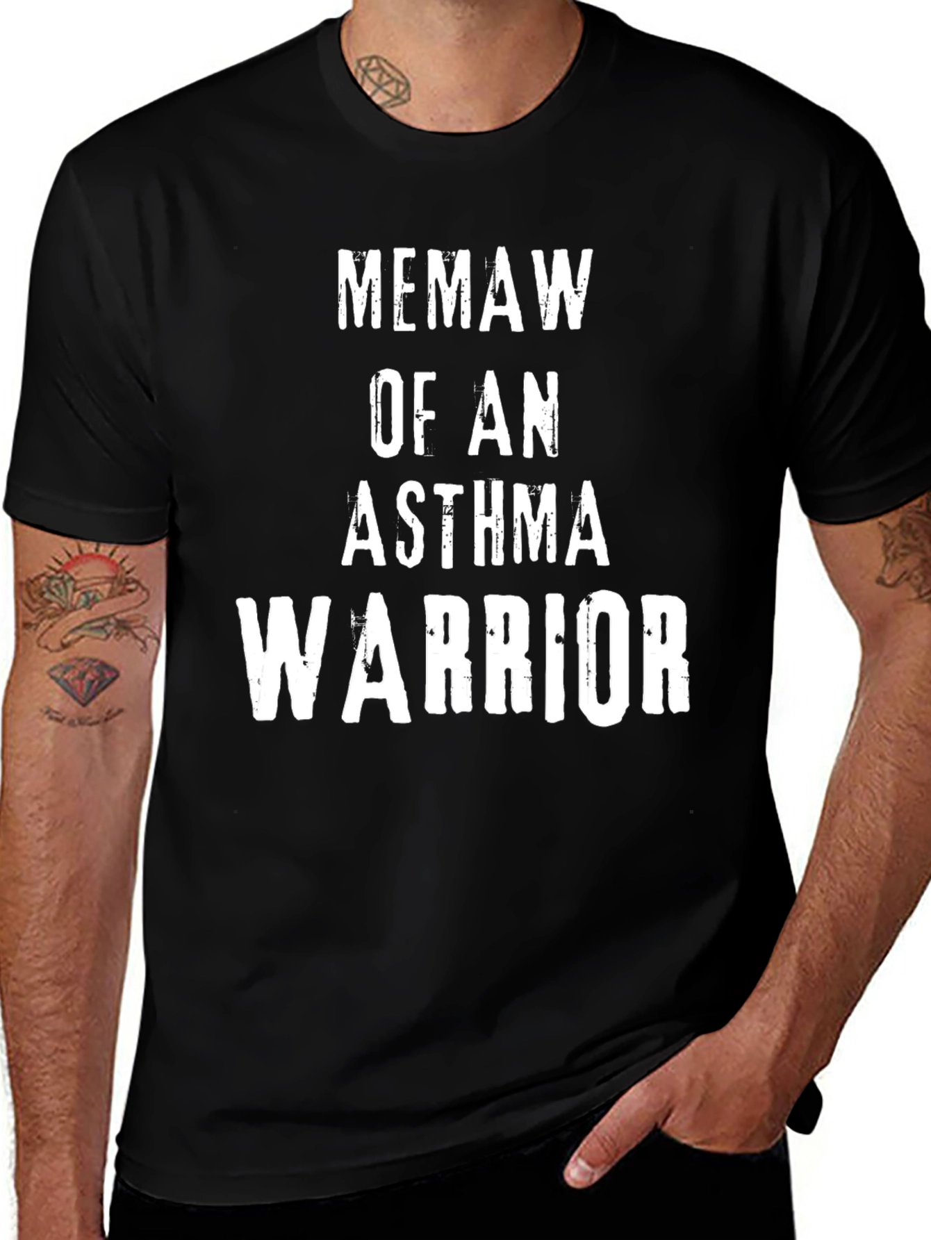 Variant 28 of Memaw of an Asthma Warrior T-Shirt