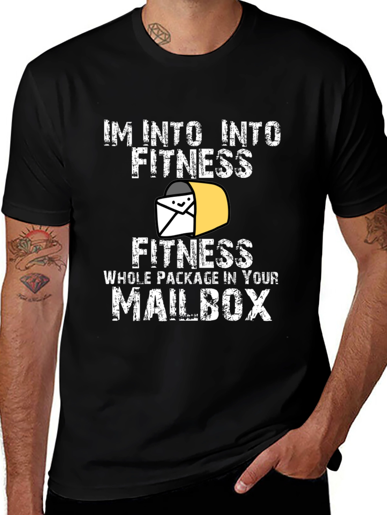 Variant 21 of I'm Into Fitness Funny Mailman T-Shirt