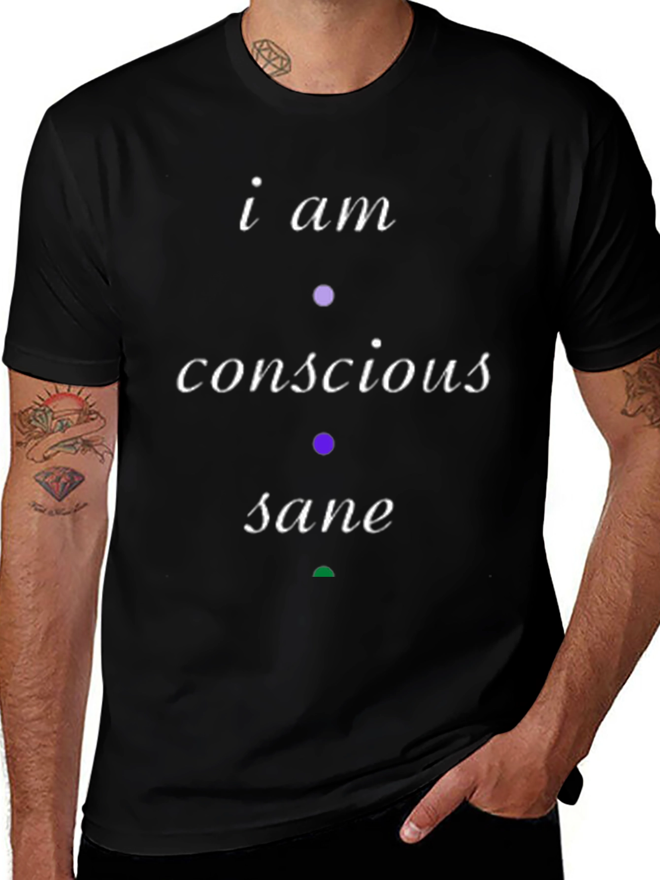 Variant 30 of Conscious Sane T-Shirt - Modern Statement Tee