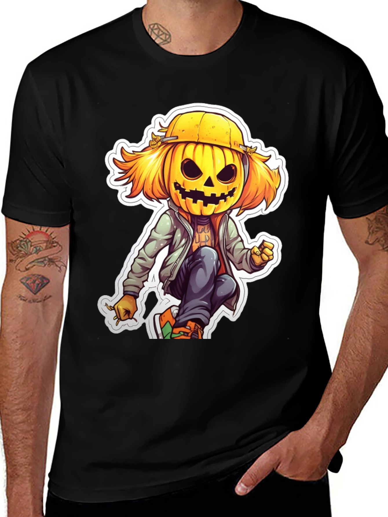 Variant 9 of Pumpkin Head Cartoon Tee