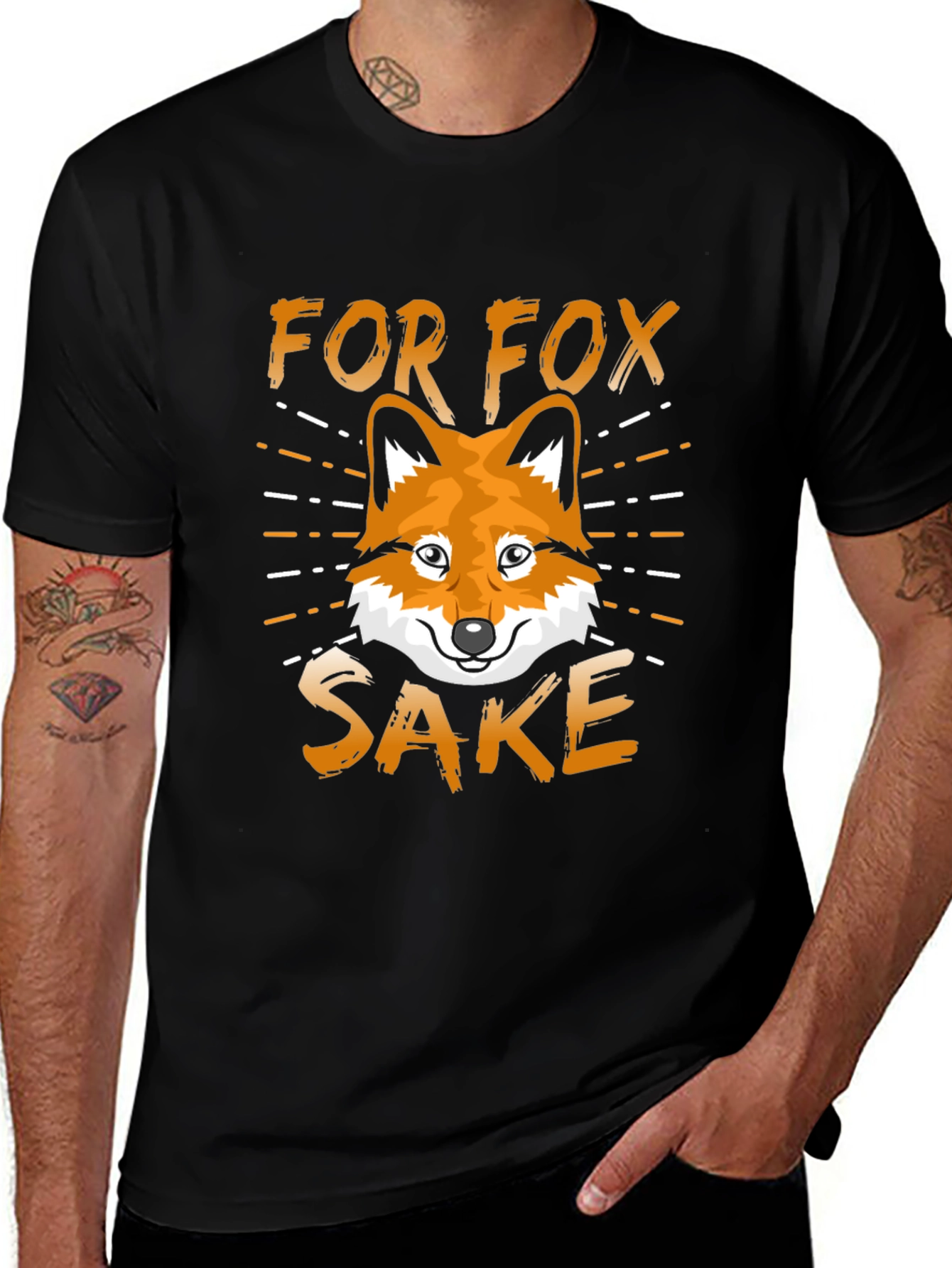 Variant 20 of Funny Fox T-Shirt - For Fox Sake Graphic Tee