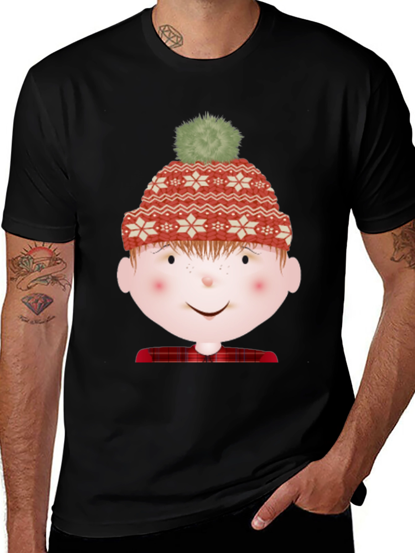 Variant 16 of Festive Winter Character T-Shirt