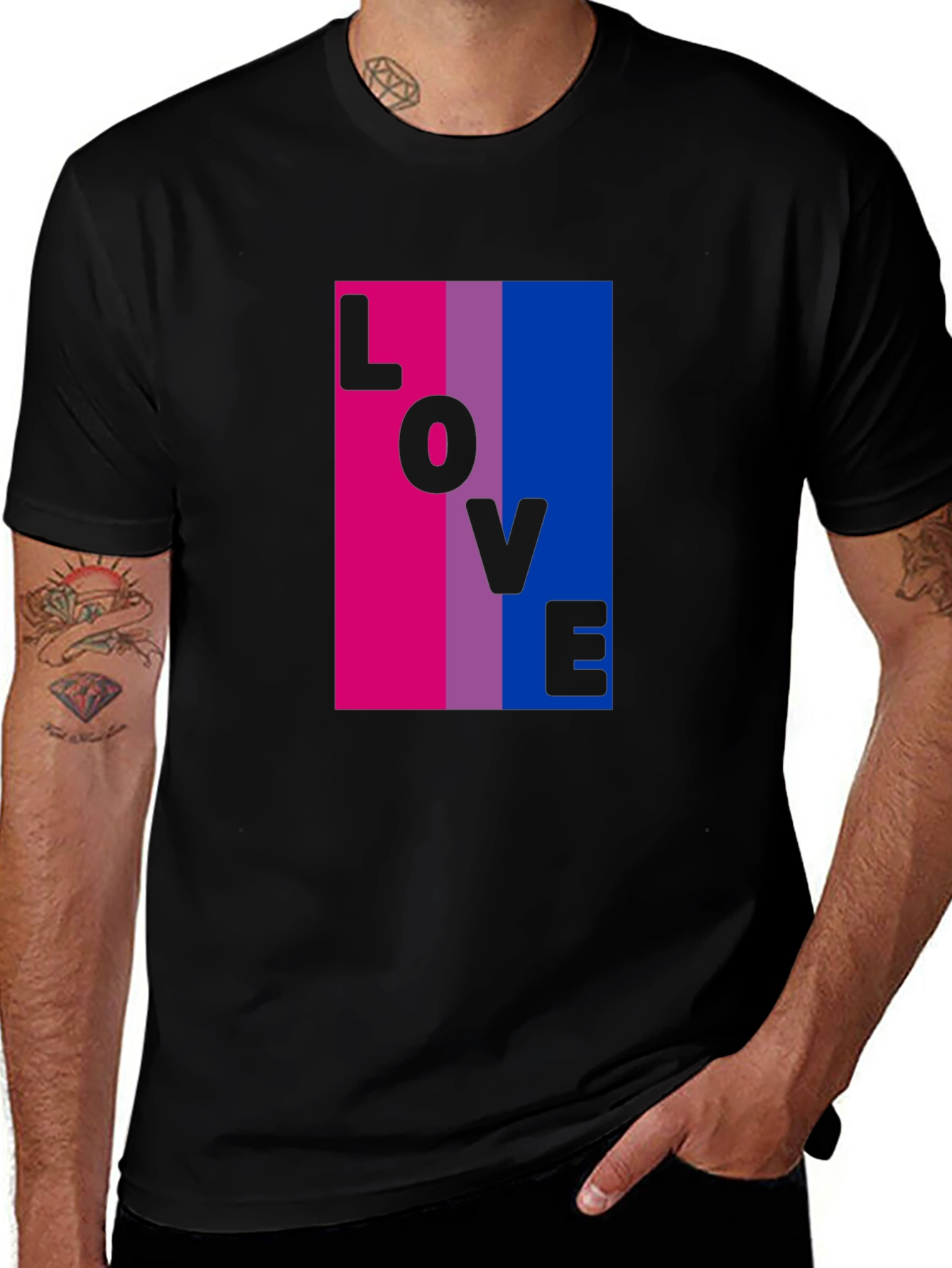 Variant 8 of Bi Pride Love T-Shirt