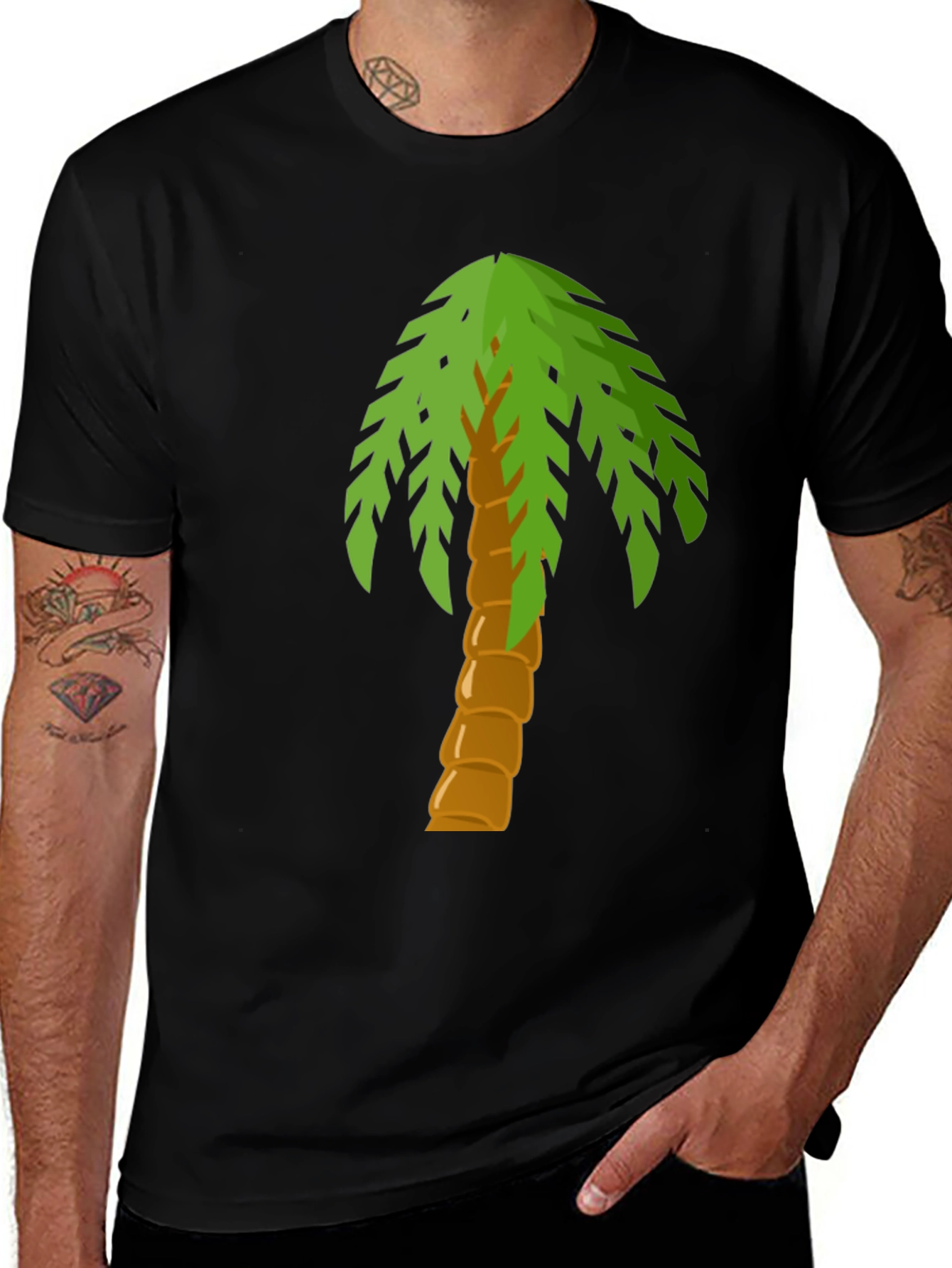 Variant 13 of Palm Tree Graphic Tee - Tropical Vibes