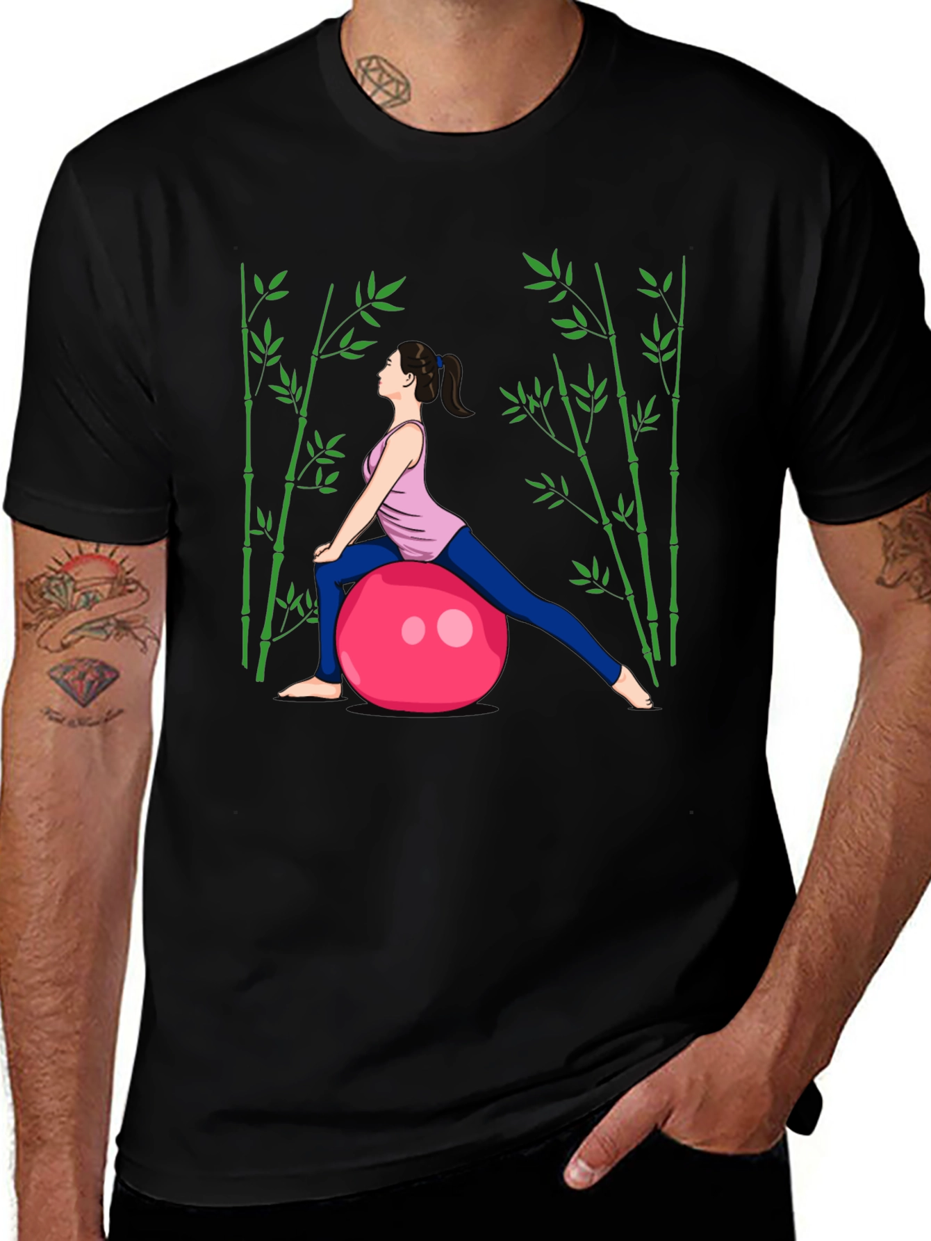 Variant 6 of Yoga Ball T-Shirt