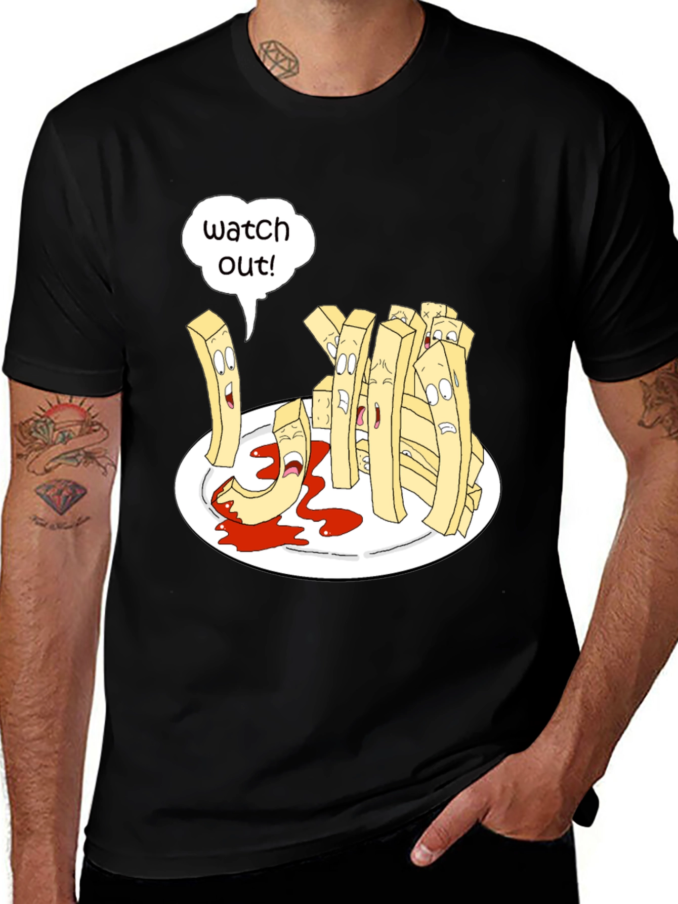 Variant 24 of Funny Fry Cartoon T-Shirt