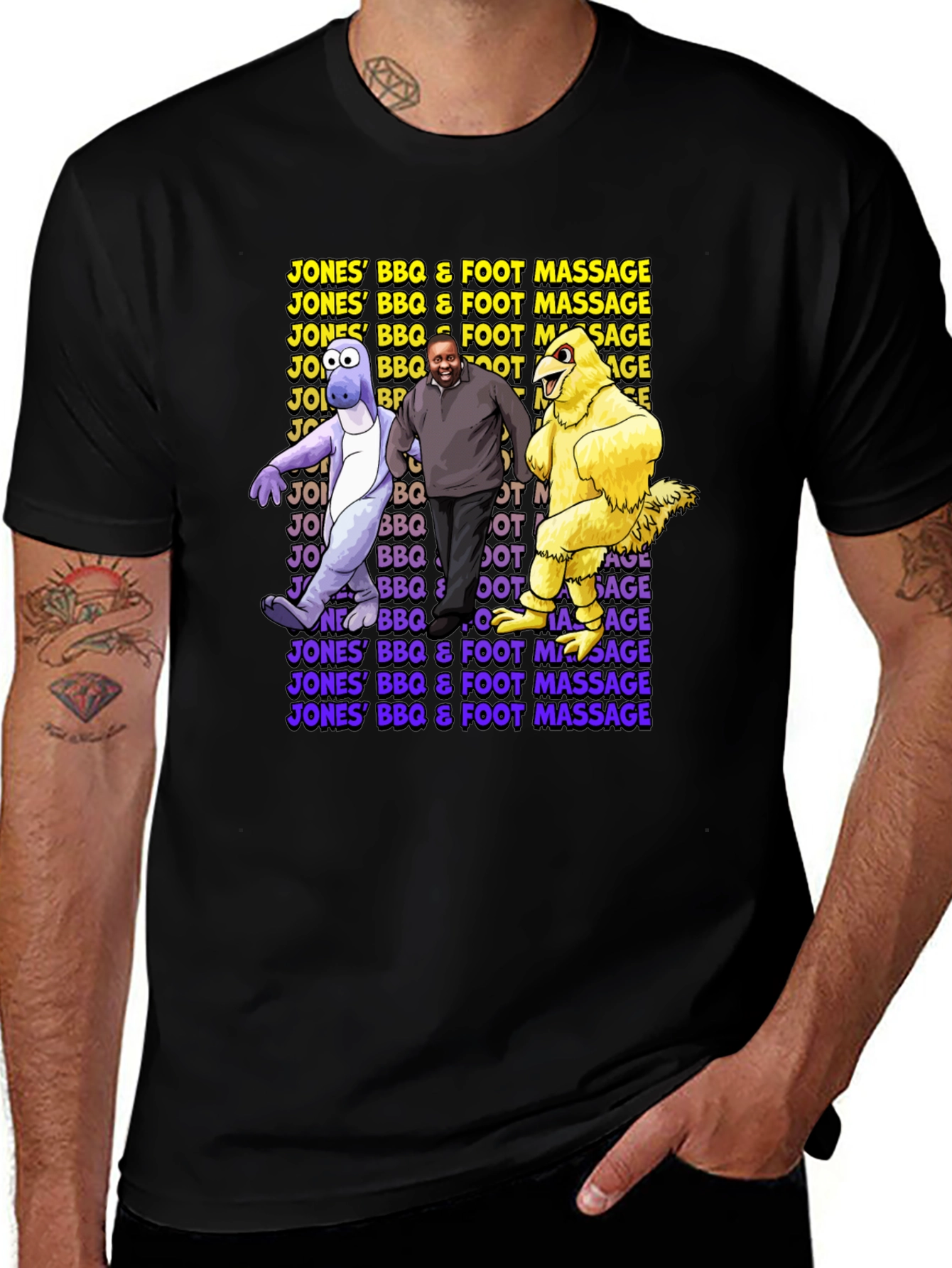 Variant 27 of Jones' BBQ & Foot Massage Graphic Tee