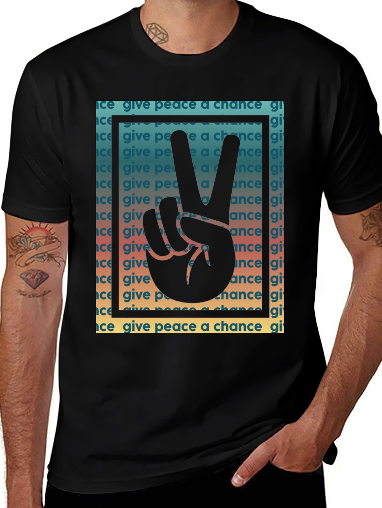 Variant 27 of Give Peace A Chance Graphic Tee