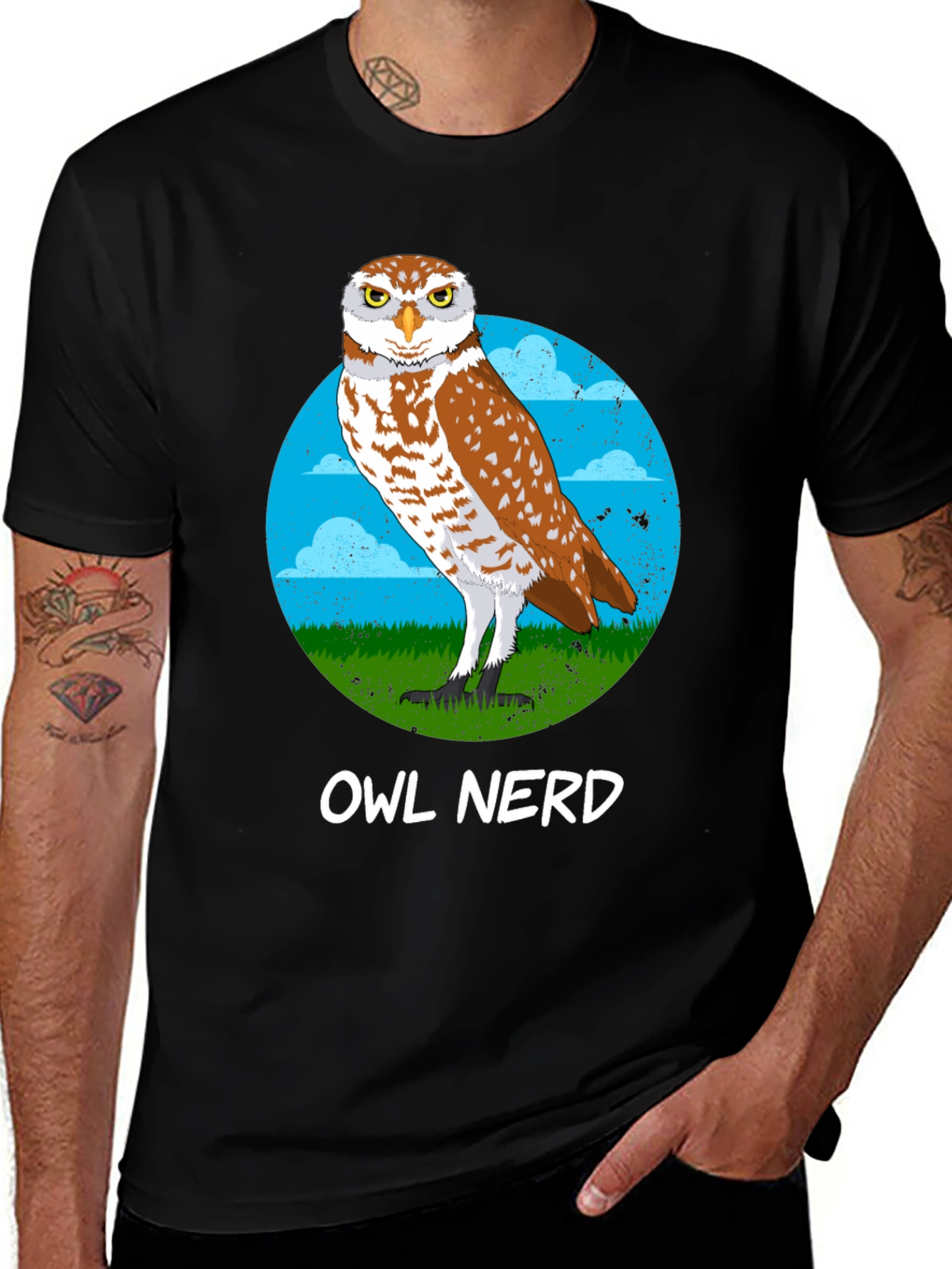 Owl Nerd T-Shirt - Unique Animal Lover Tee