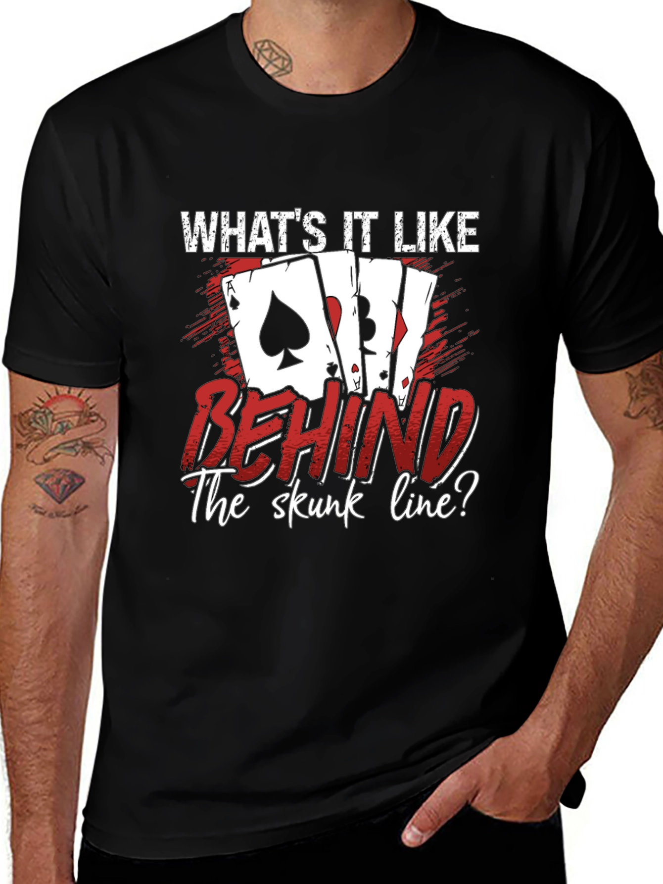 Variant 14 of What's it Like Behind the Skunk Line? T-Shirt