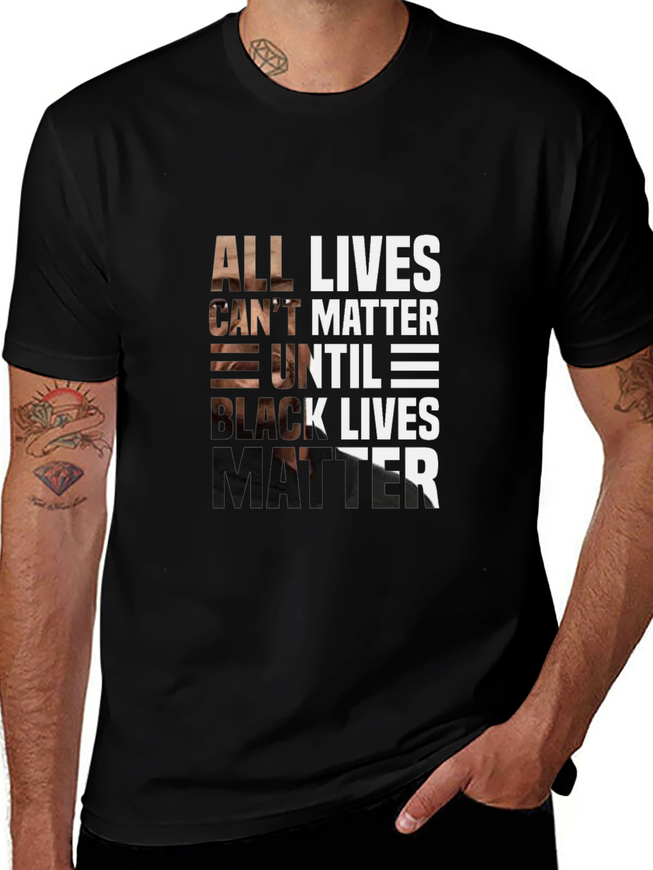 Variant 16 of All Lives Can't Matter Until Black Lives Matter T-Shirt