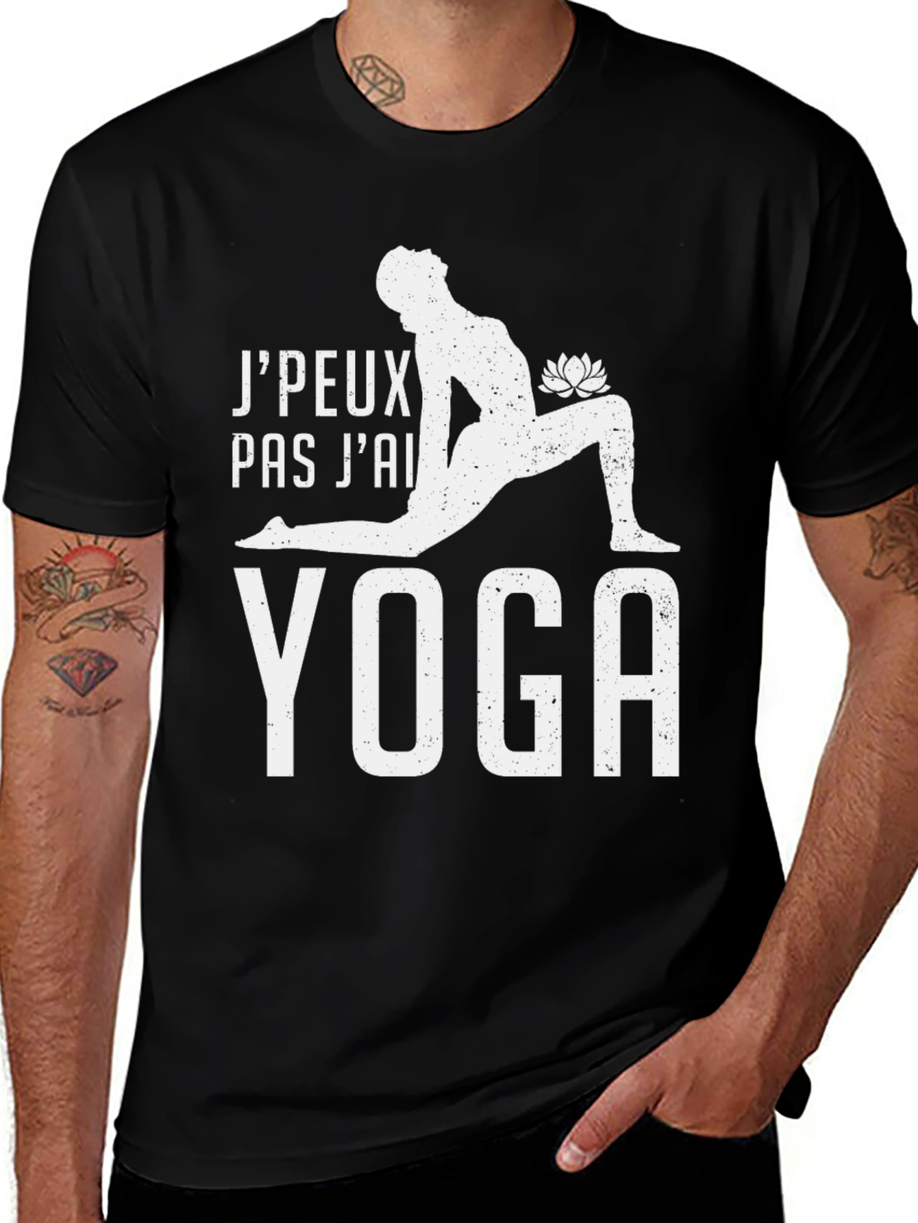 Variant 9 of Yoga Graphic Tee - Unisex Black T-Shirt