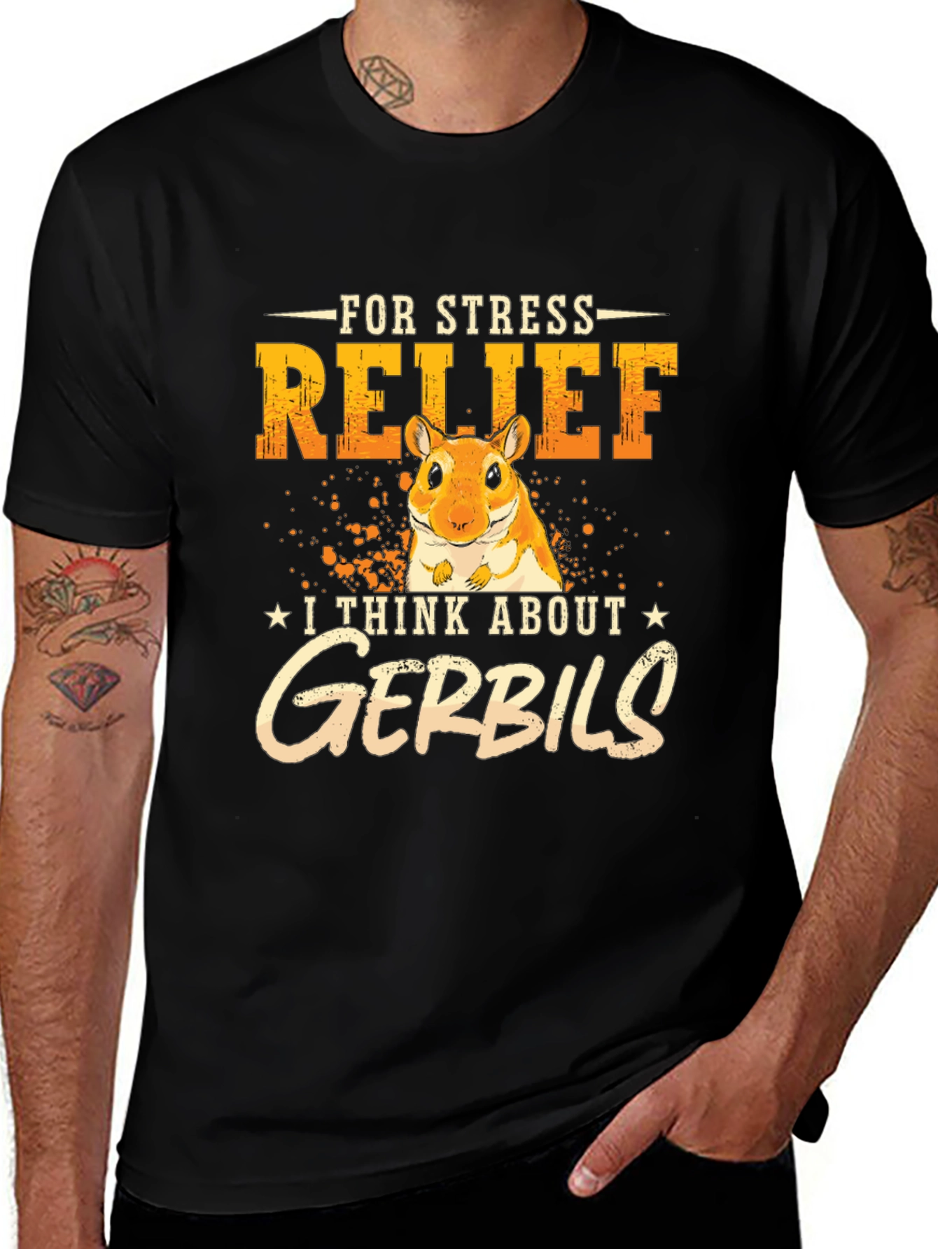 Variant 6 of Gerbil Stress Relief T-Shirt