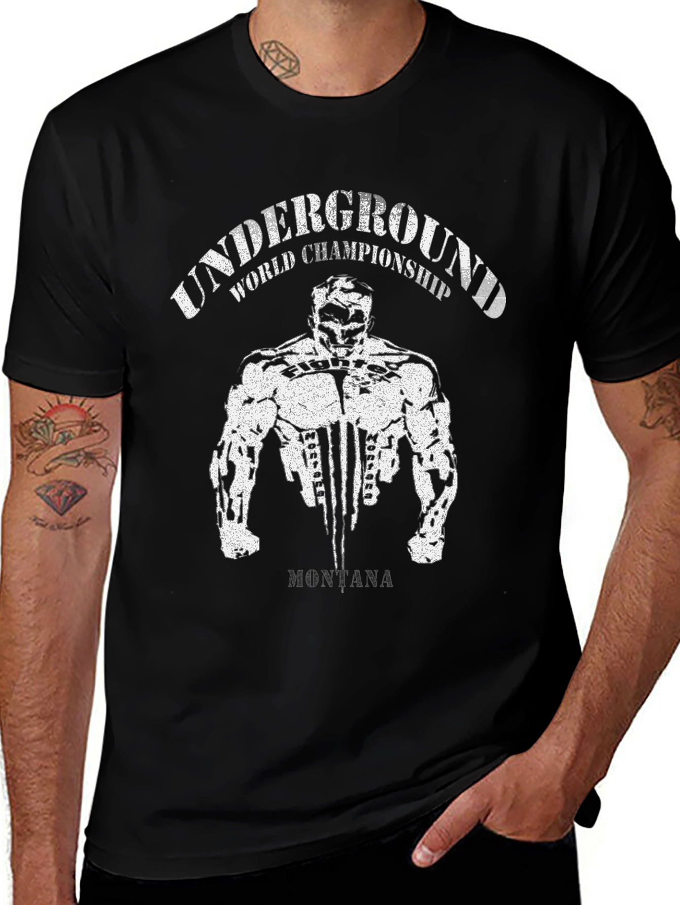 Variant 24 of Underground World Championship Black T-Shirt
