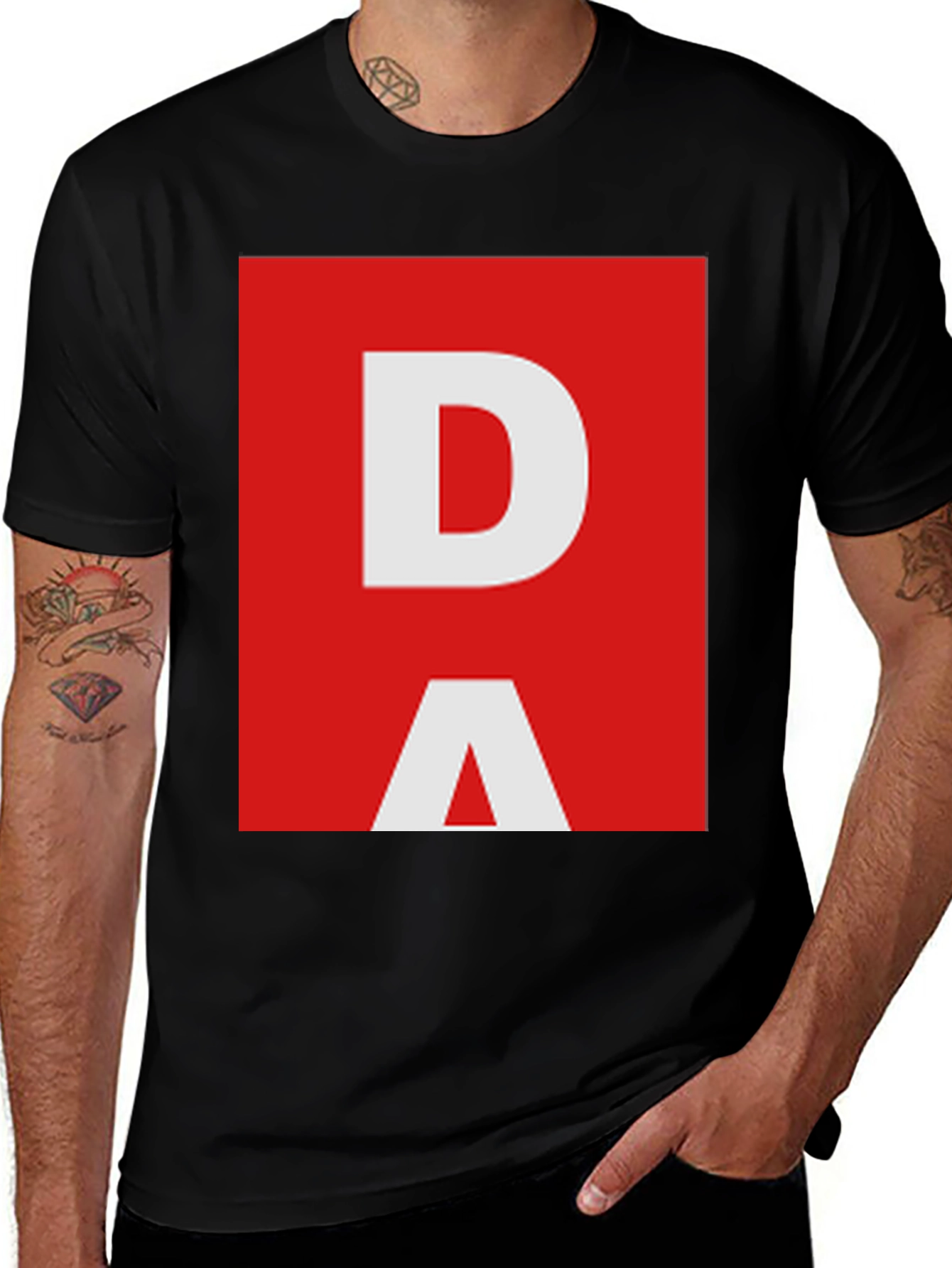 Variant 5 of DA Graphic Tee - Bold Minimalist Design, Soft Cotton Blend