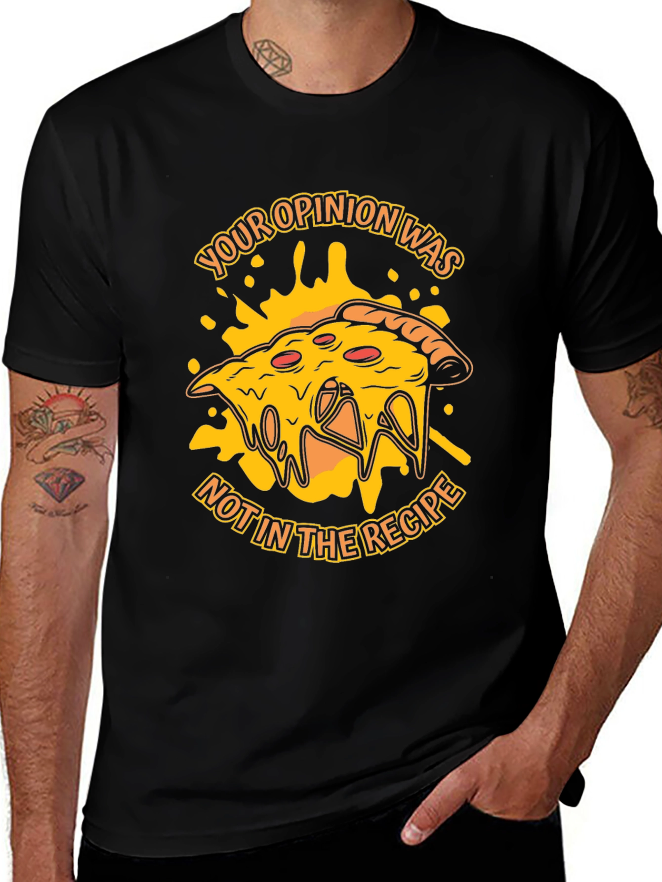 Variant 8 of Pizza Recipe Opinion Graphic T-Shirt