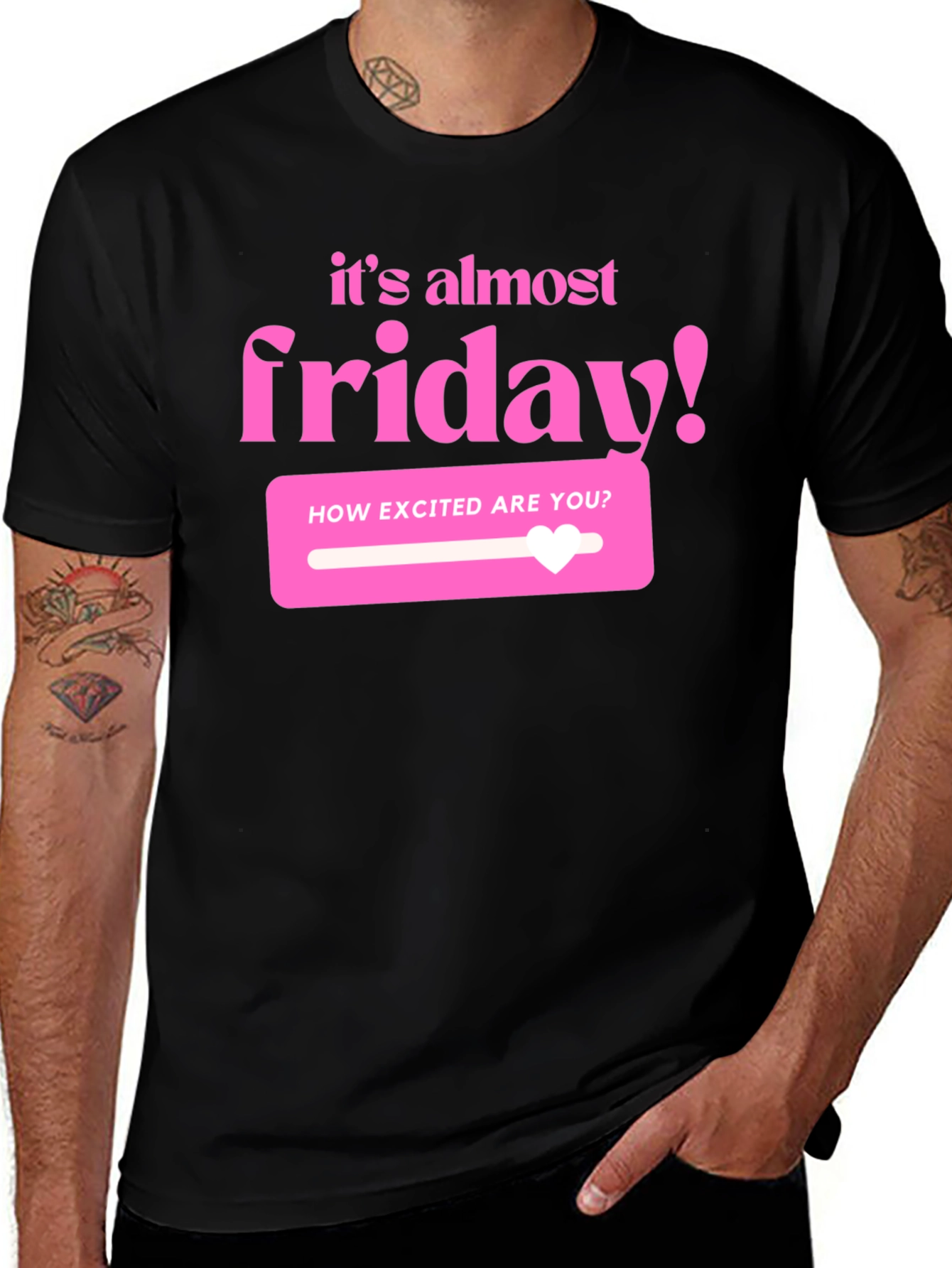 It's Almost Friday T-Shirt - Black