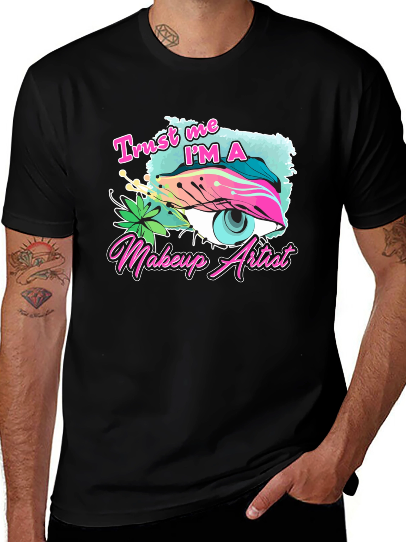 Variant 20 of Trust Me I'm A Makeup Artist Black T-shirt