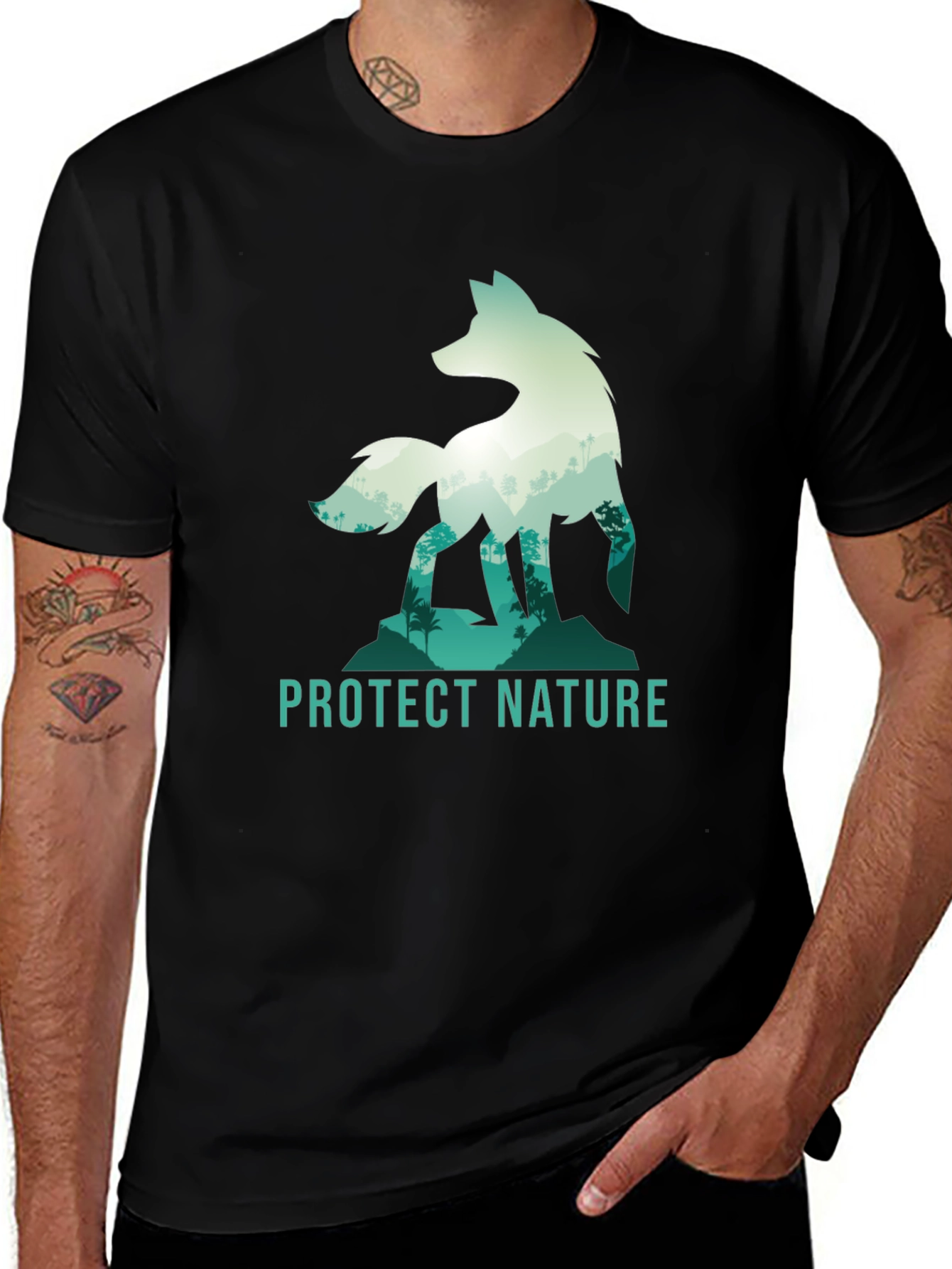 Variant 27 of Nature Protect Graphic Tee - Stylish Design