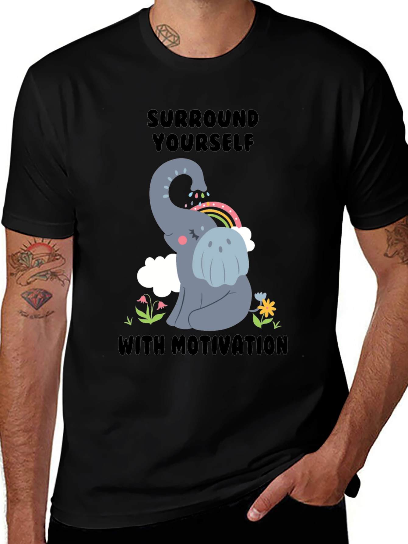Variant 23 of Motivational Elephant T-Shirt